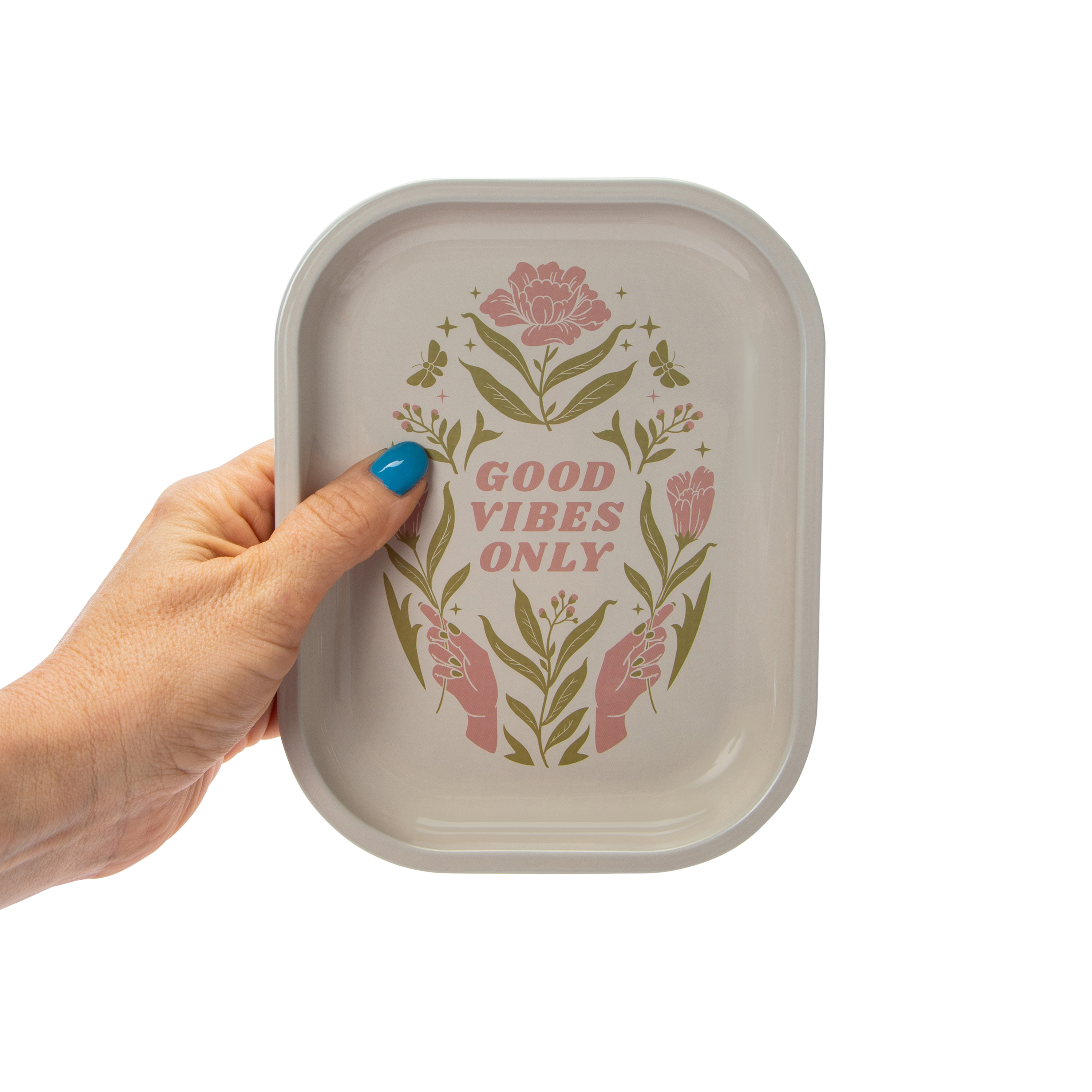 'Good Vibes Only' Small Decorative Tray 5.5in x 7.1in
