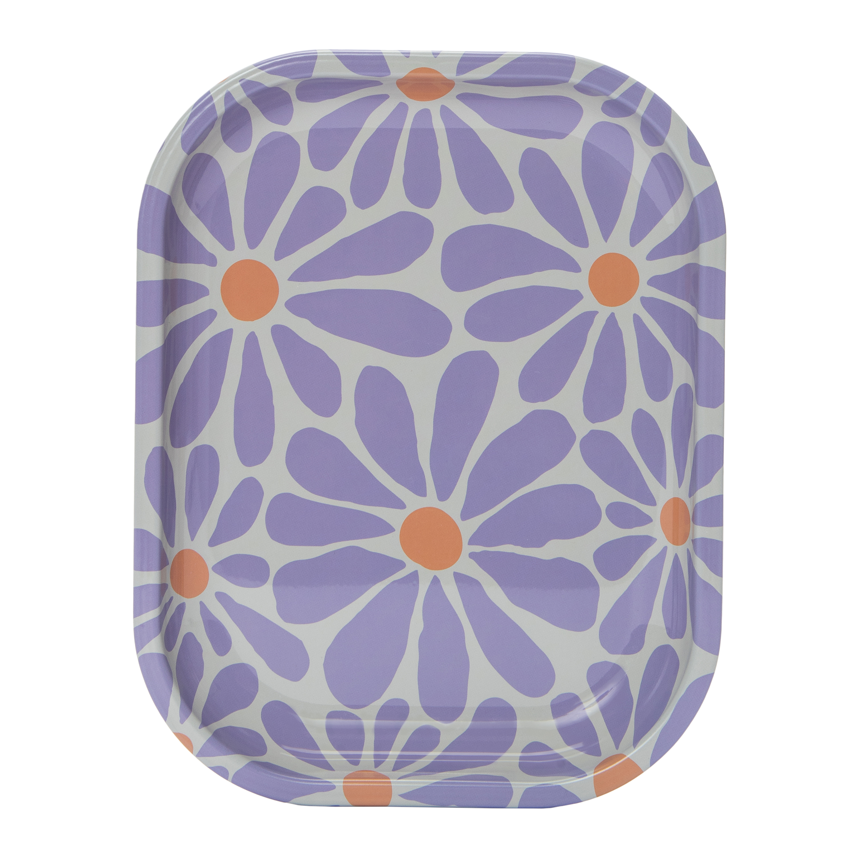 Purple Daisies Decorative Tray 5.5in x 7.1in
