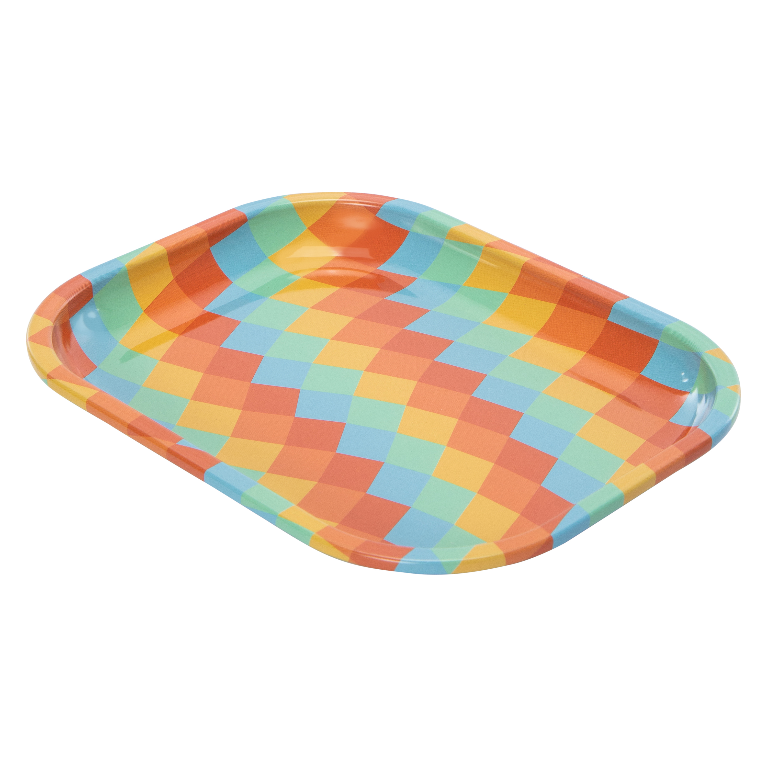 Wavy Rainbow Small Decorative Tray 5.5in x 7.1in
