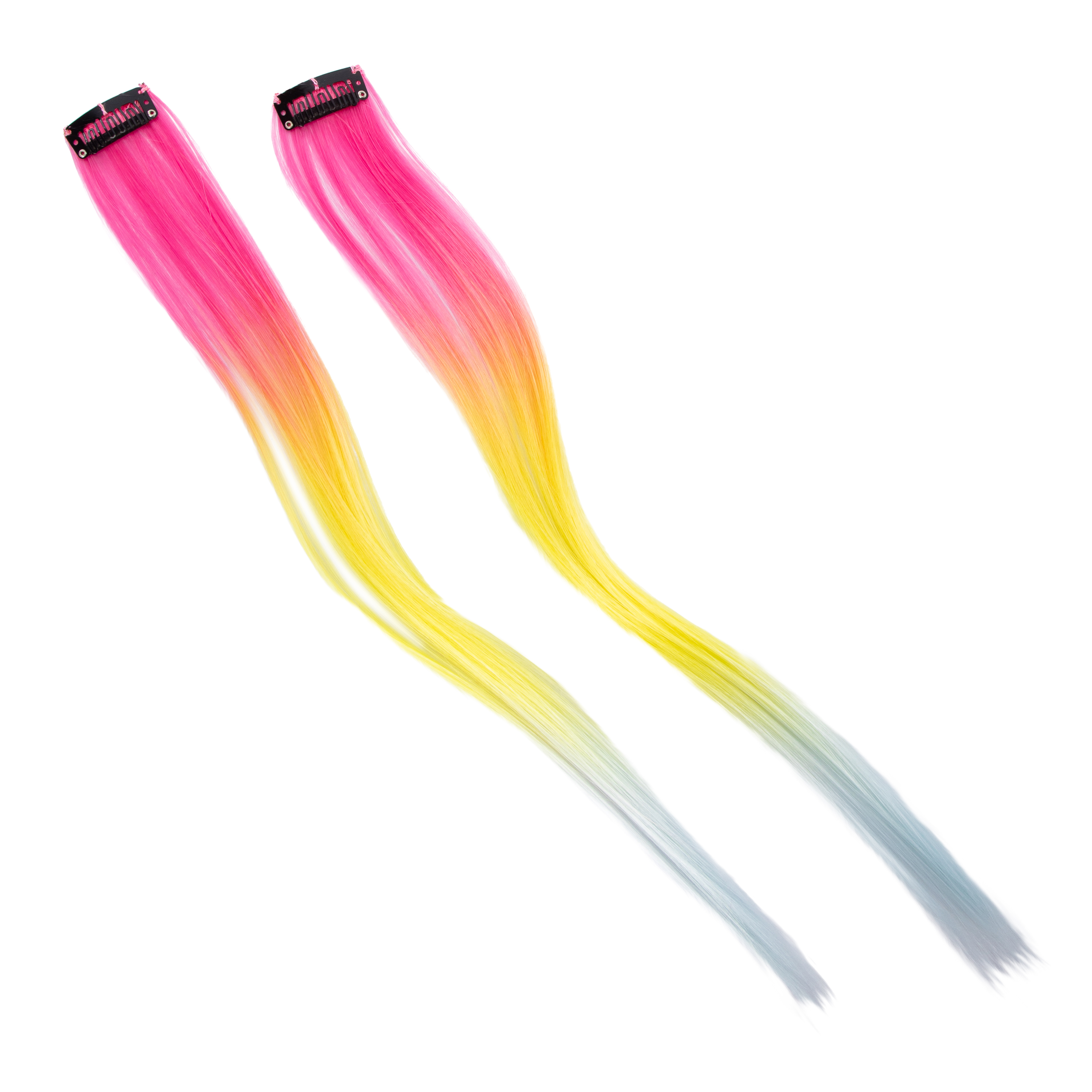 Pride Rainbow Faux Hair Extensions 2-Count