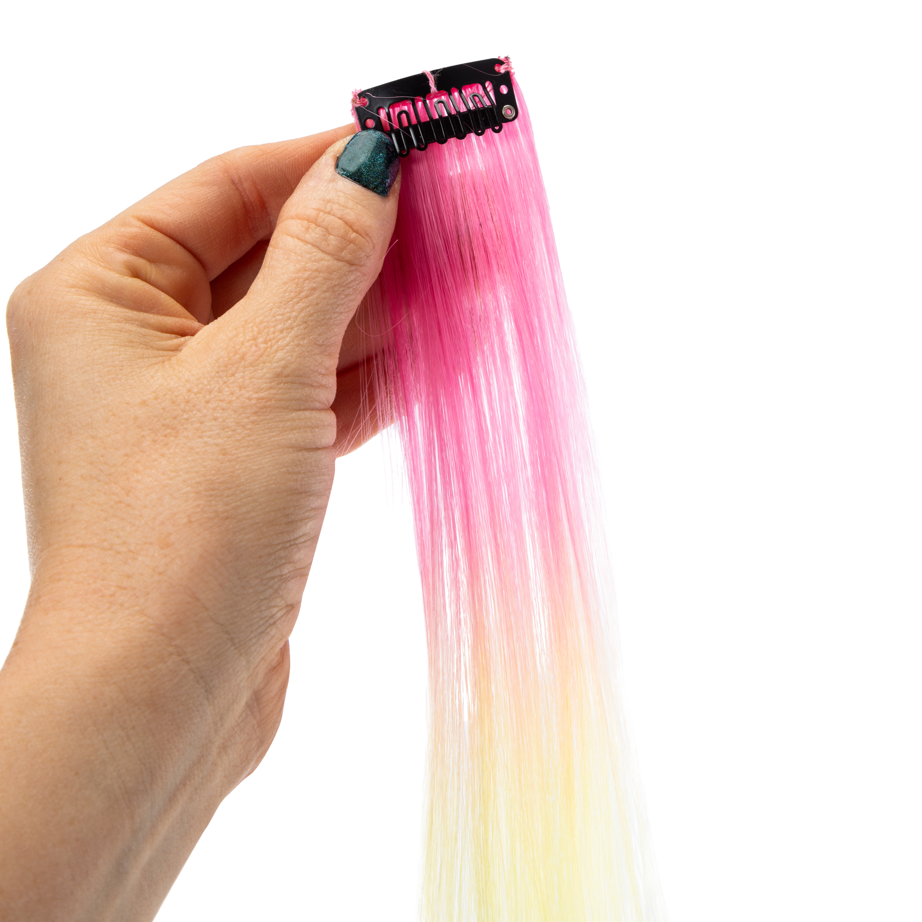 Pride Rainbow Faux Hair Extensions 2-Count