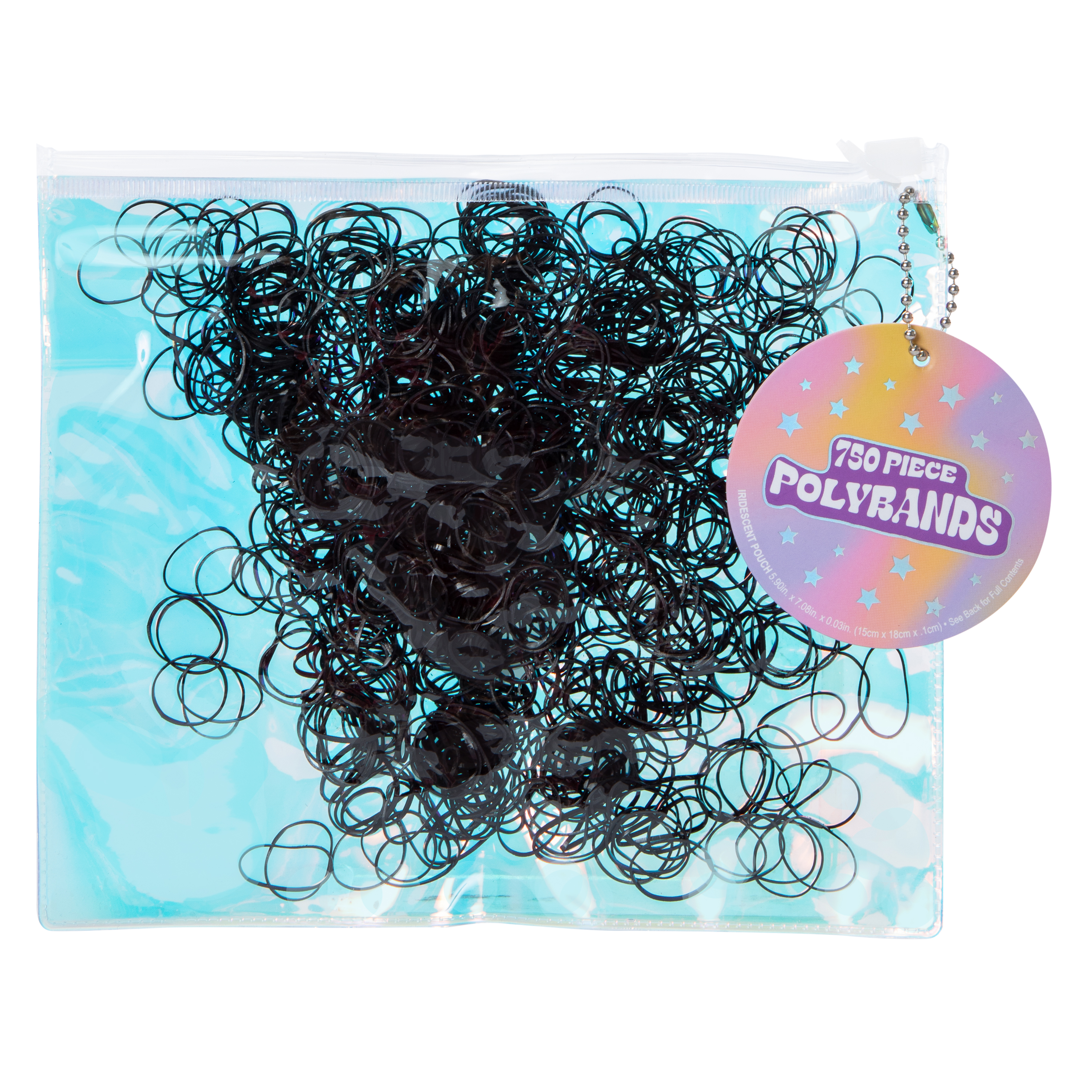 Polyband Mini Hair Ties With Pouch 750-Count