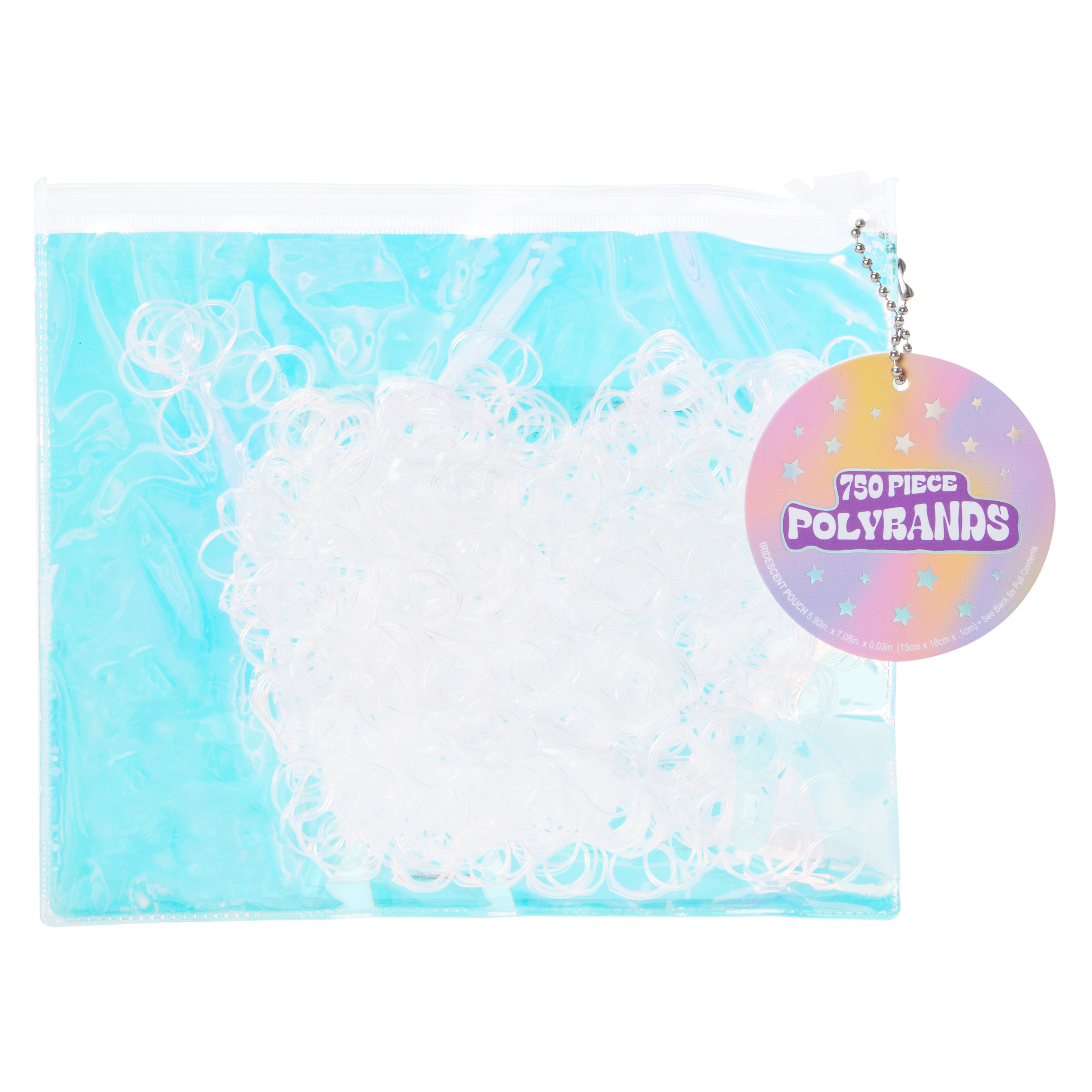 Polyband Mini Hair Ties With Pouch 750-Count