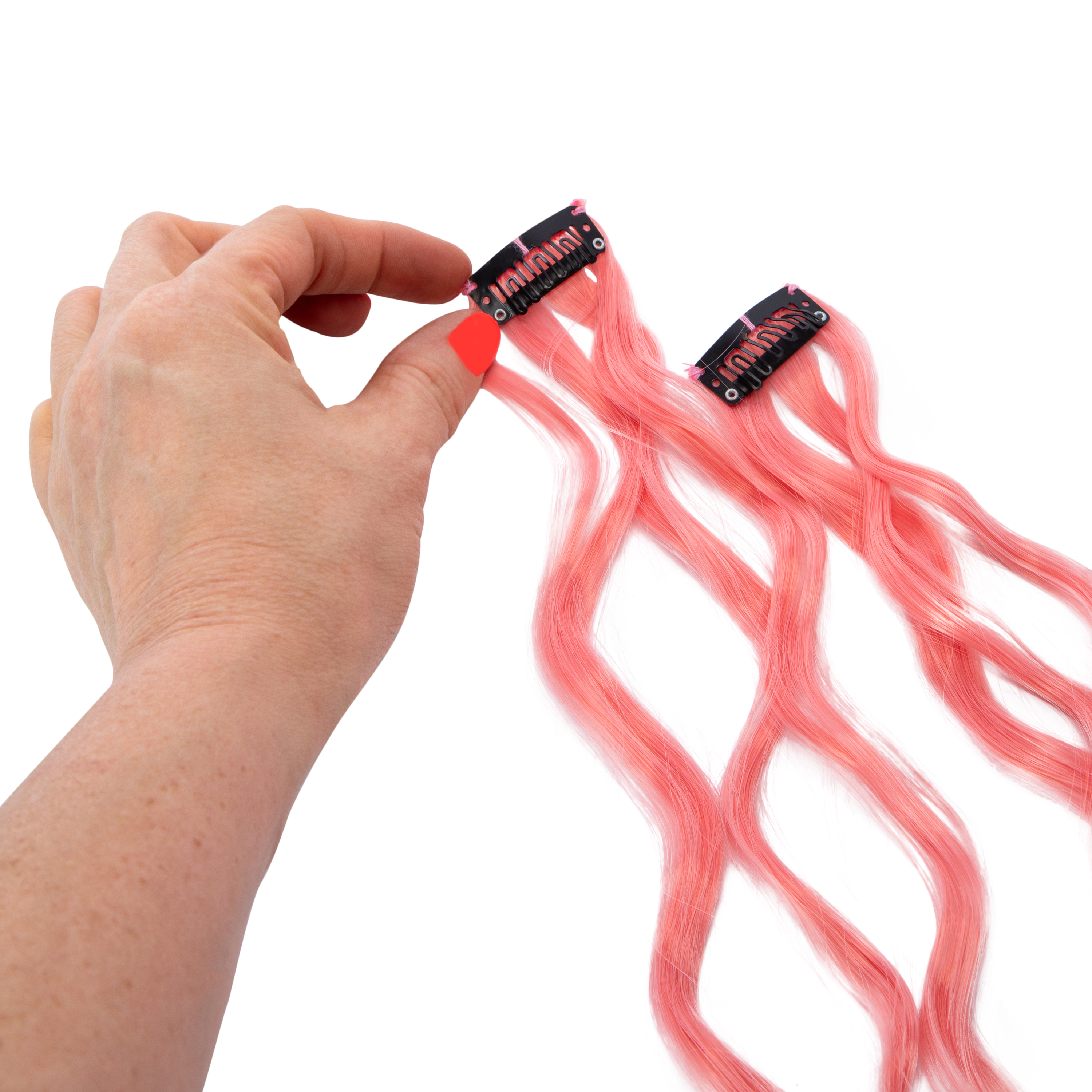 Beach Wave Faux Hair Clips 2-Count, 15.75in