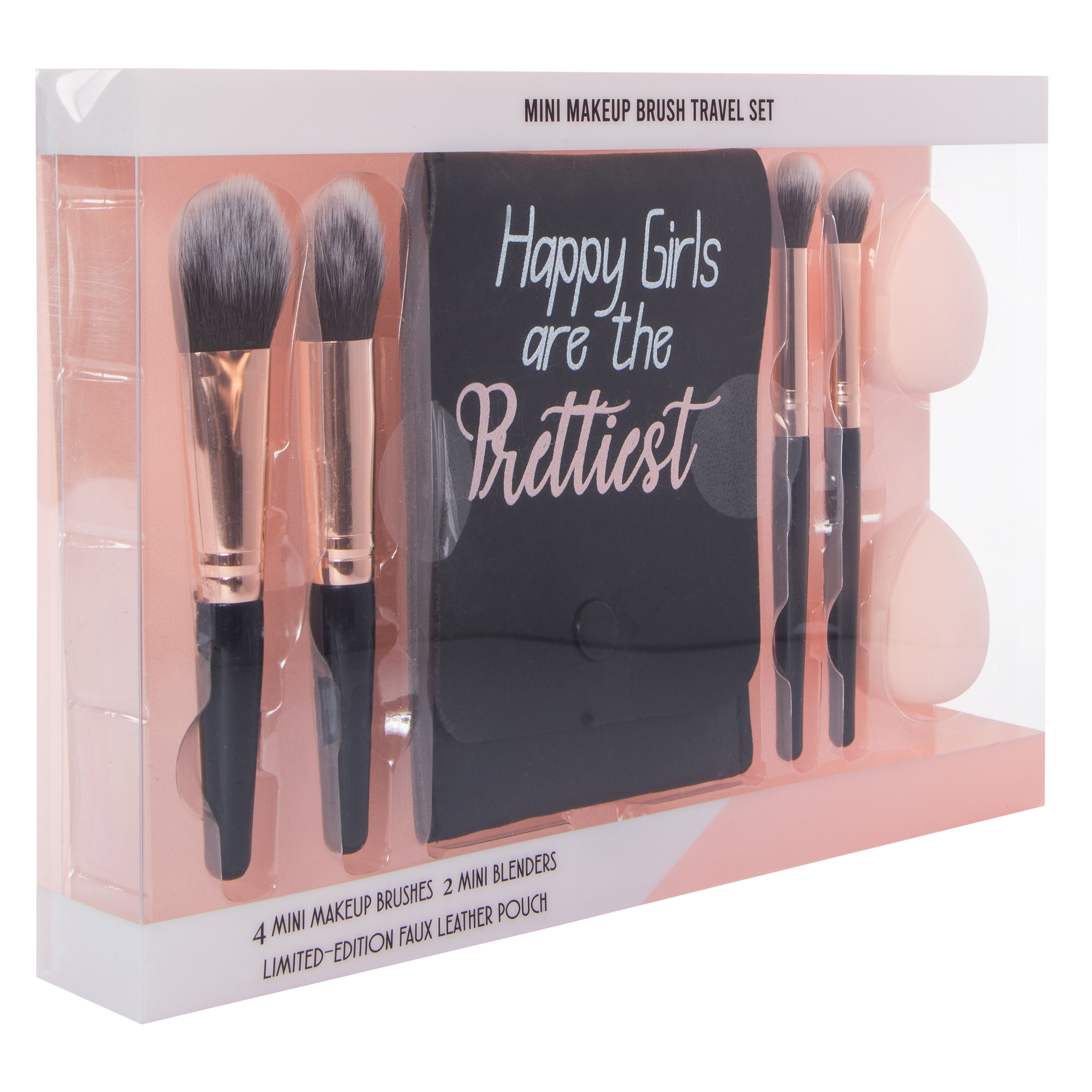 Mini Makeup Brush Travel Set With Pouch 7-Piece