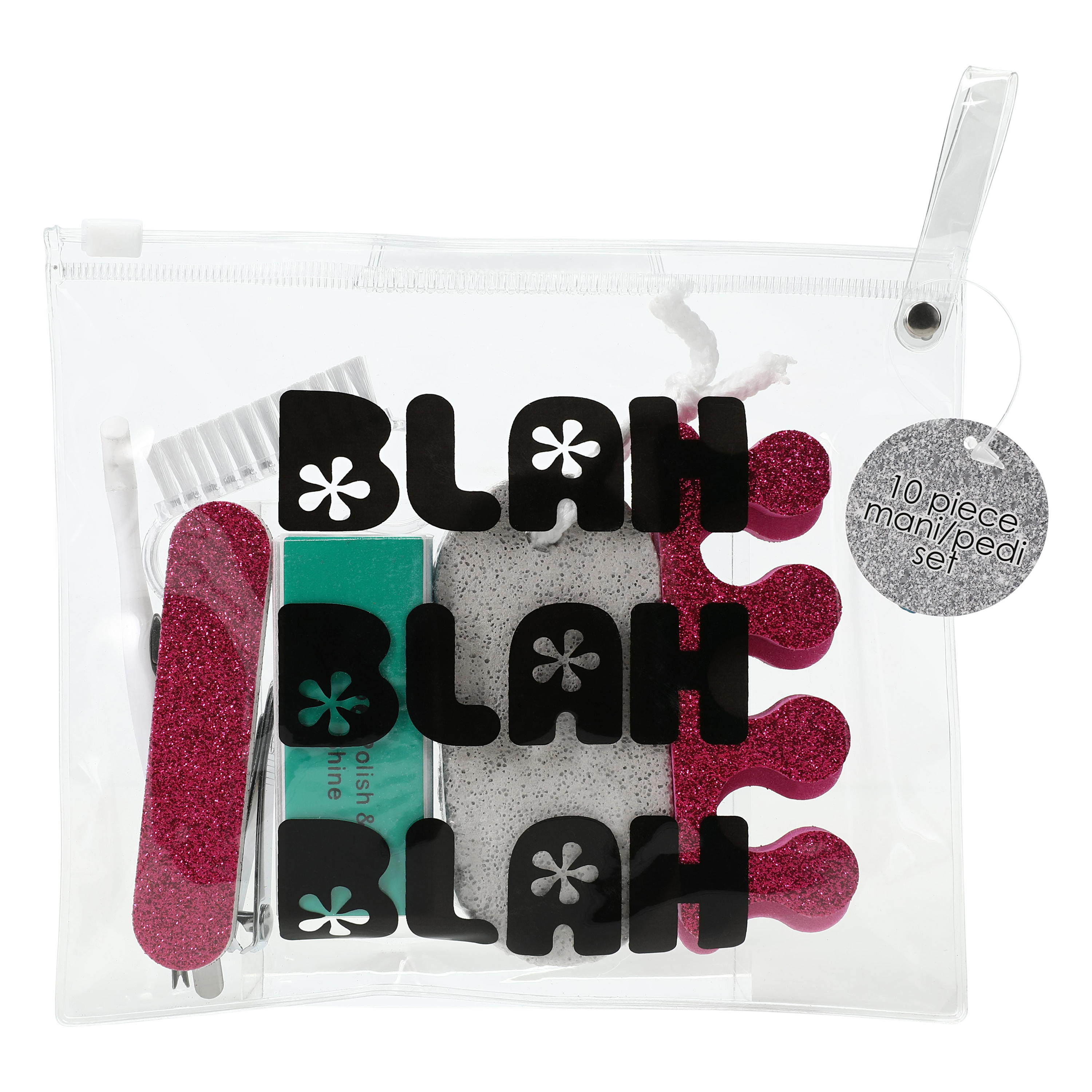 Blah Blah Blah Travel Pedicure Set 10-Piece