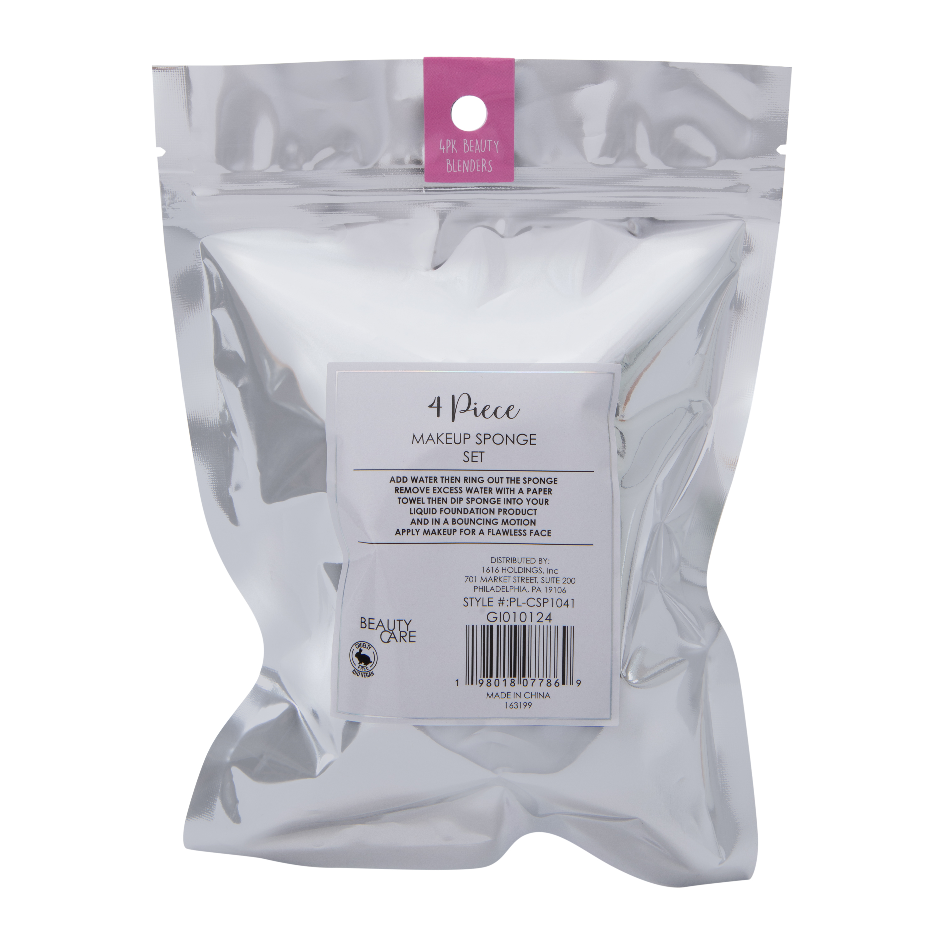 Assorted Beauty Sponge Set 4-Count