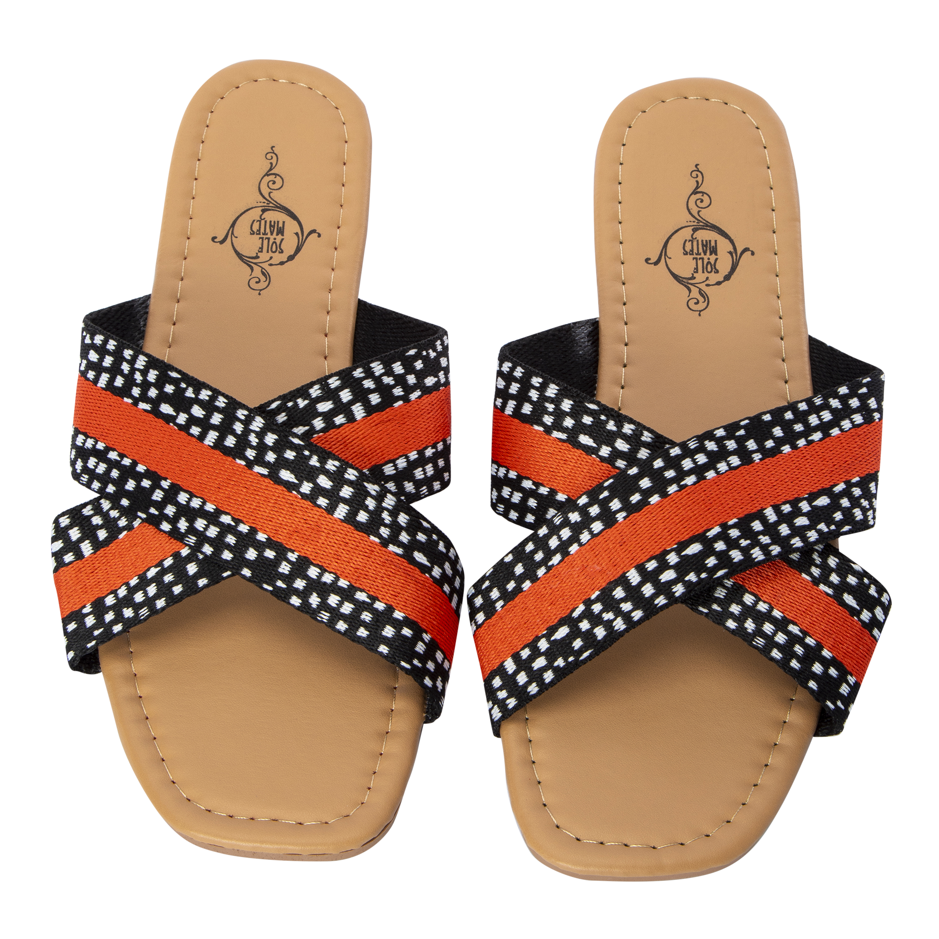 Ladies Pattern Crisscross Sandals