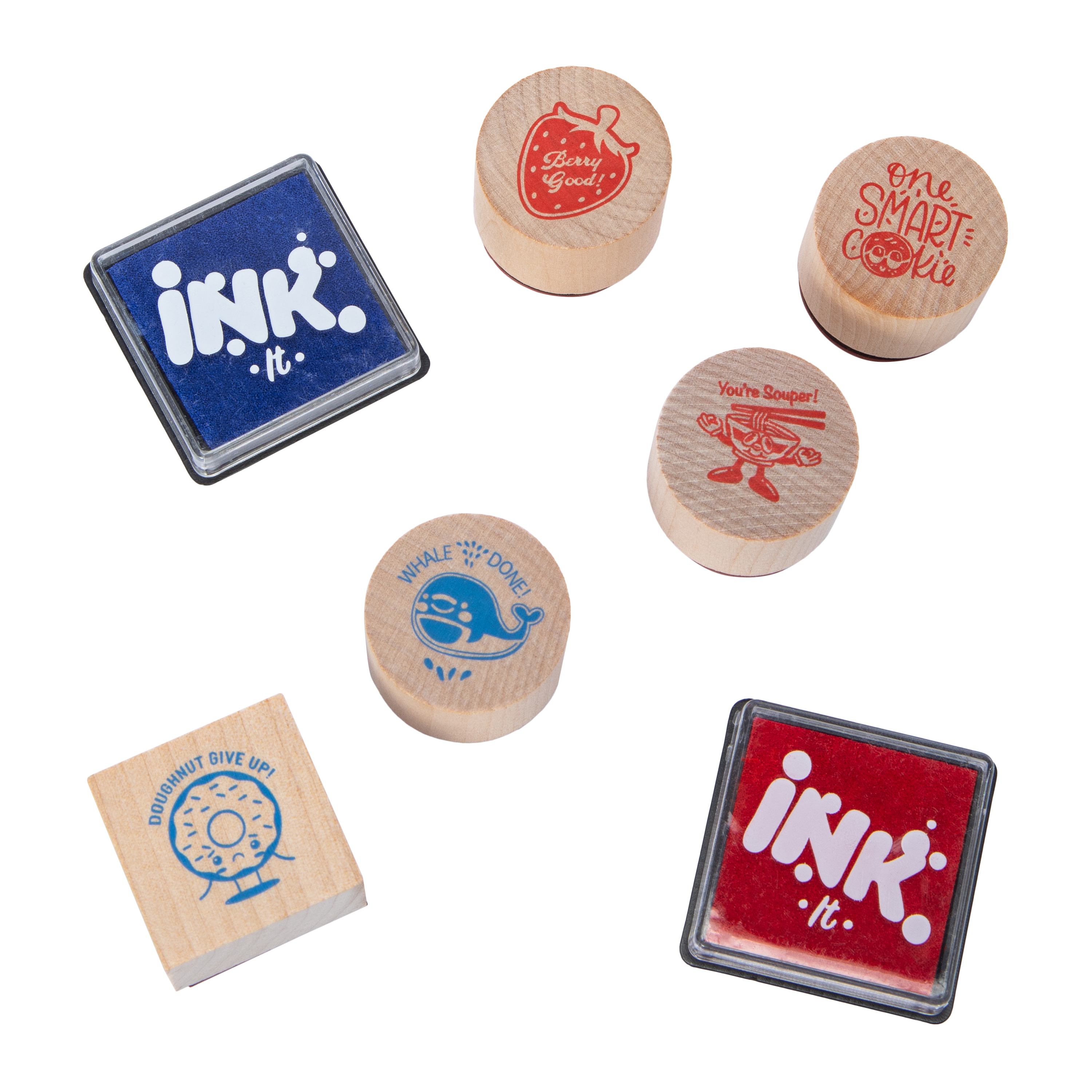Wood Stamp Set 7-Piece
