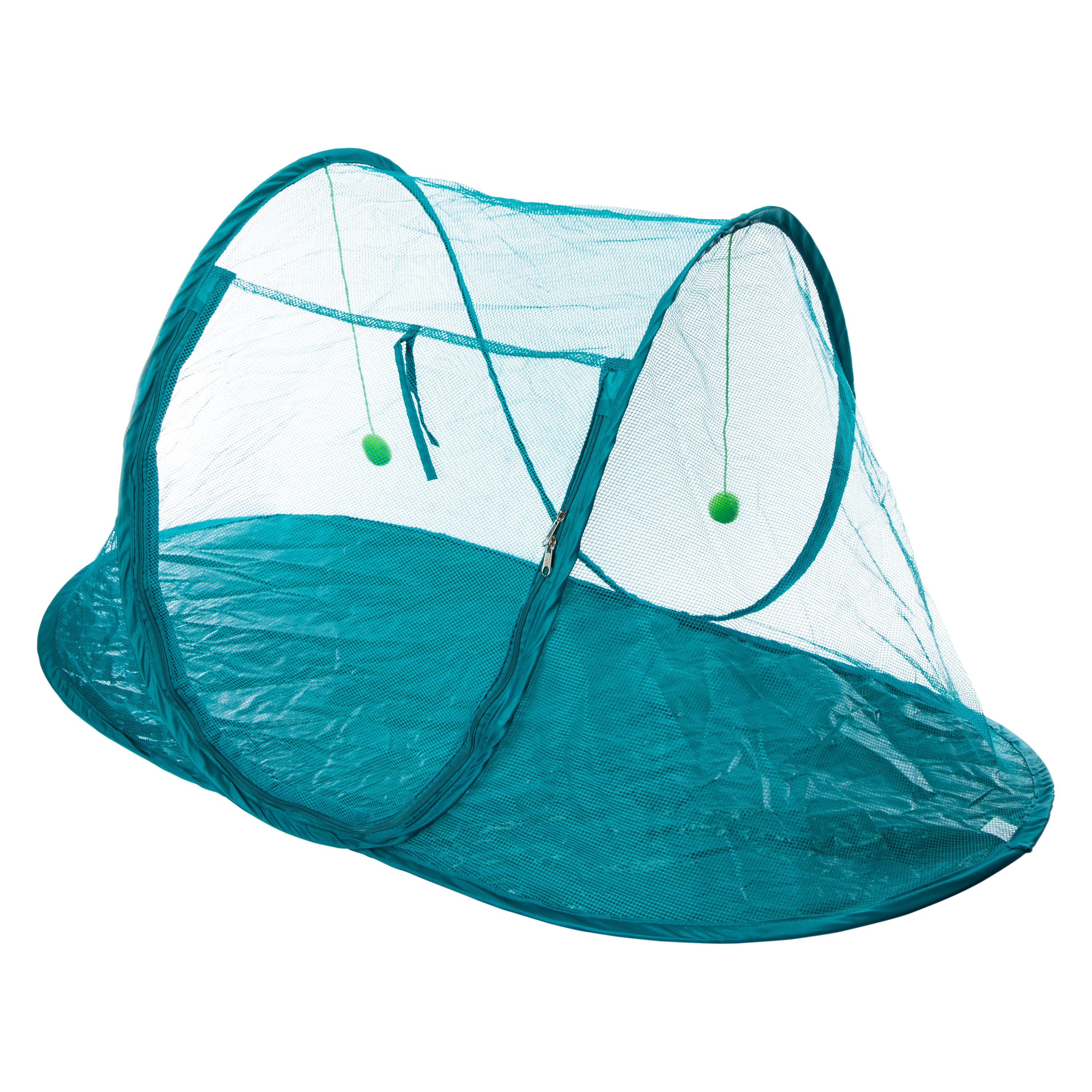 Indoor/Outdoor Cat Tent With Dangle Toys