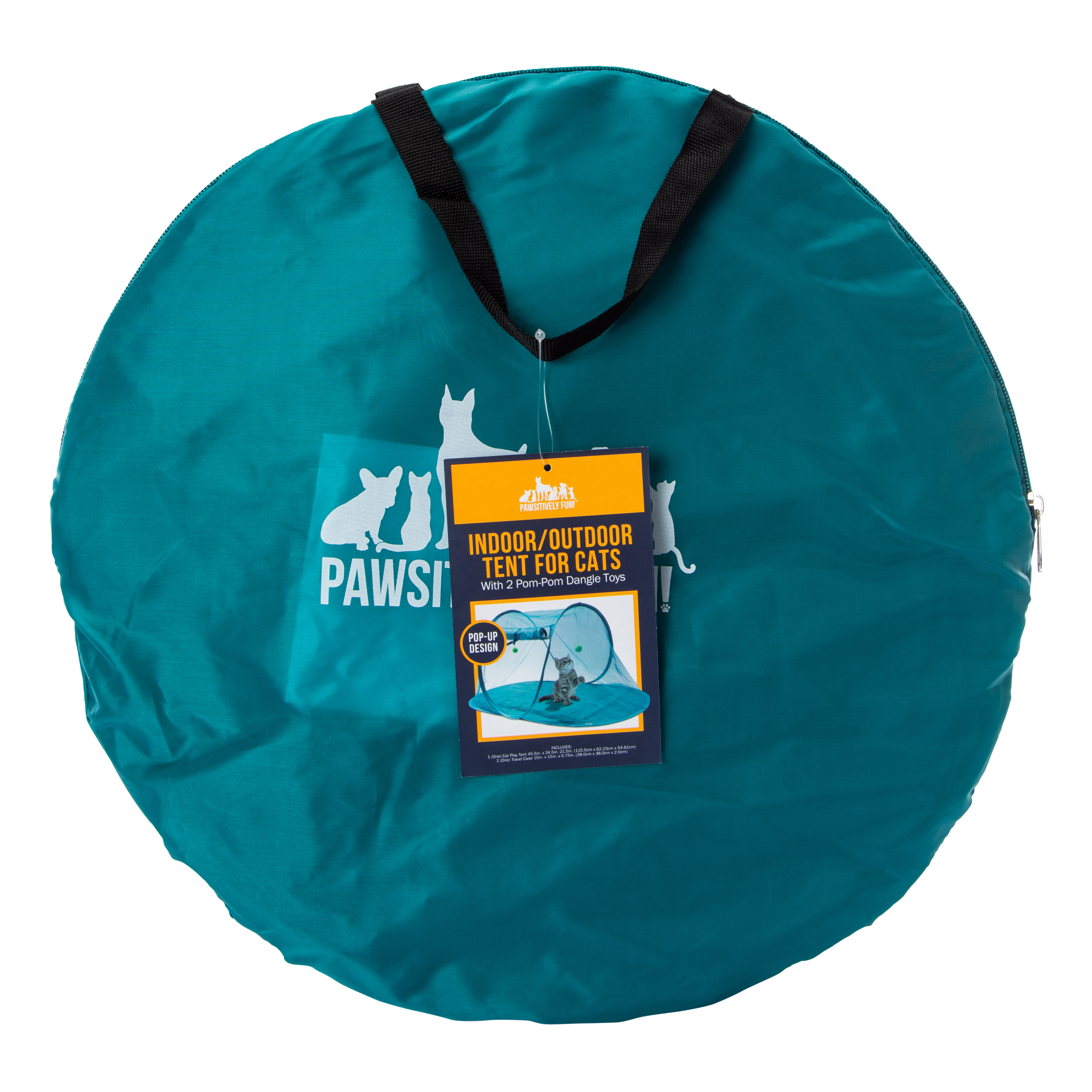 Indoor/Outdoor Cat Tent With Dangle Toys