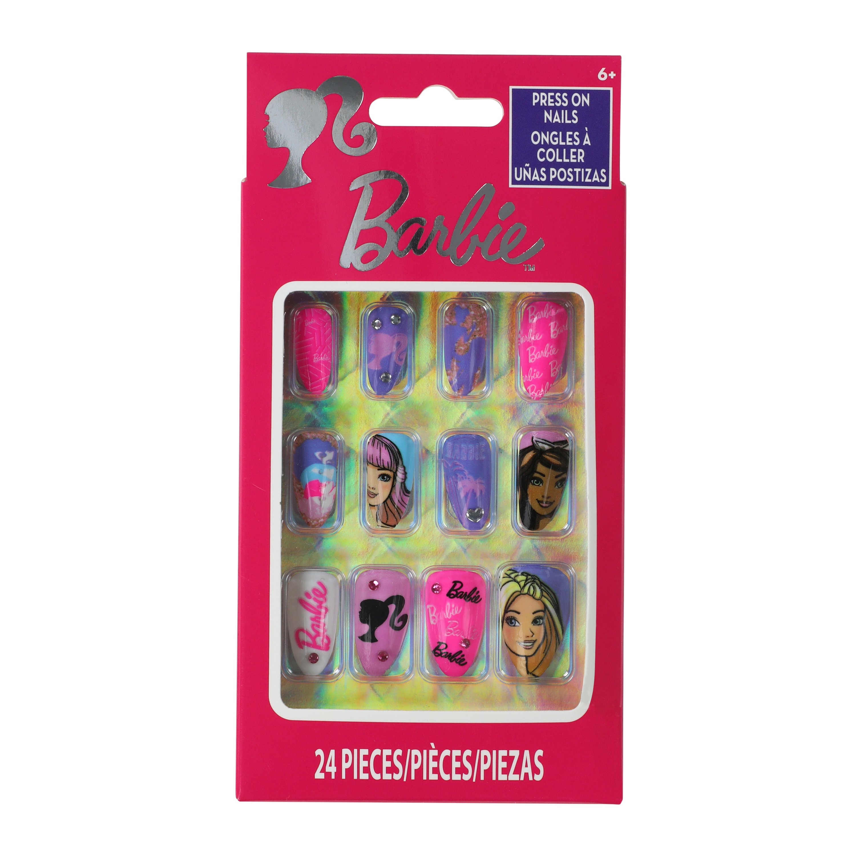 Kid's Barbie™ 3D Press-On Nails