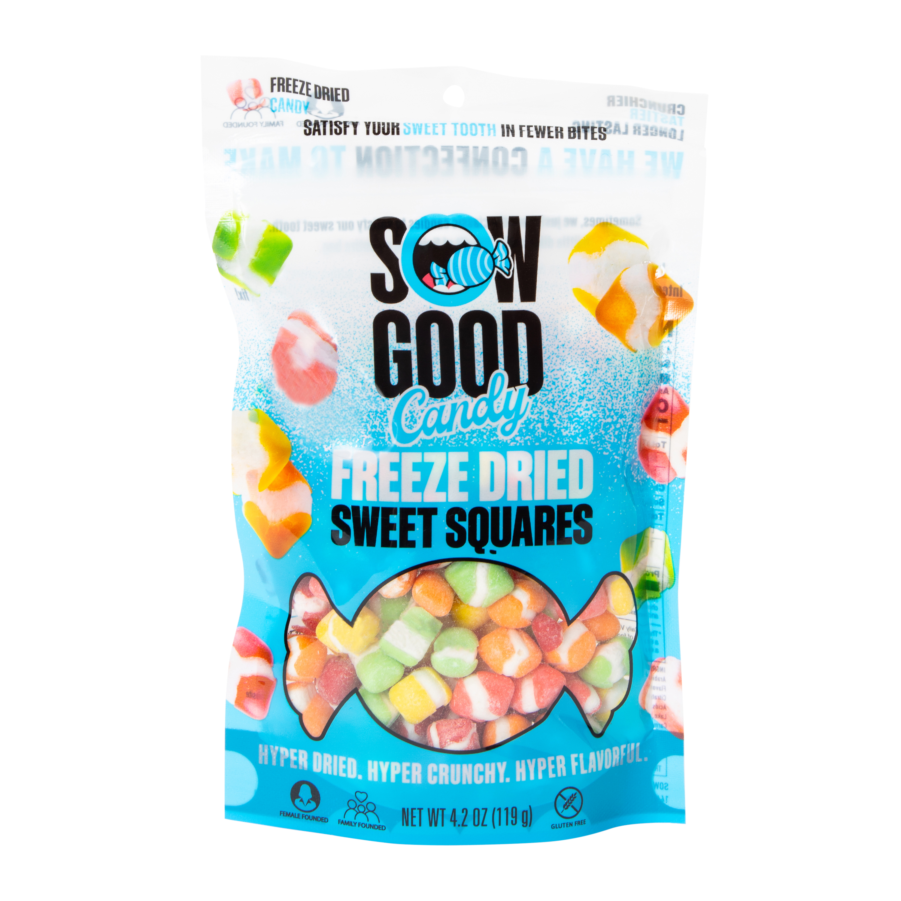 Freeze Dried Sweet Squares Candy 4.2oz -  Sow Good™