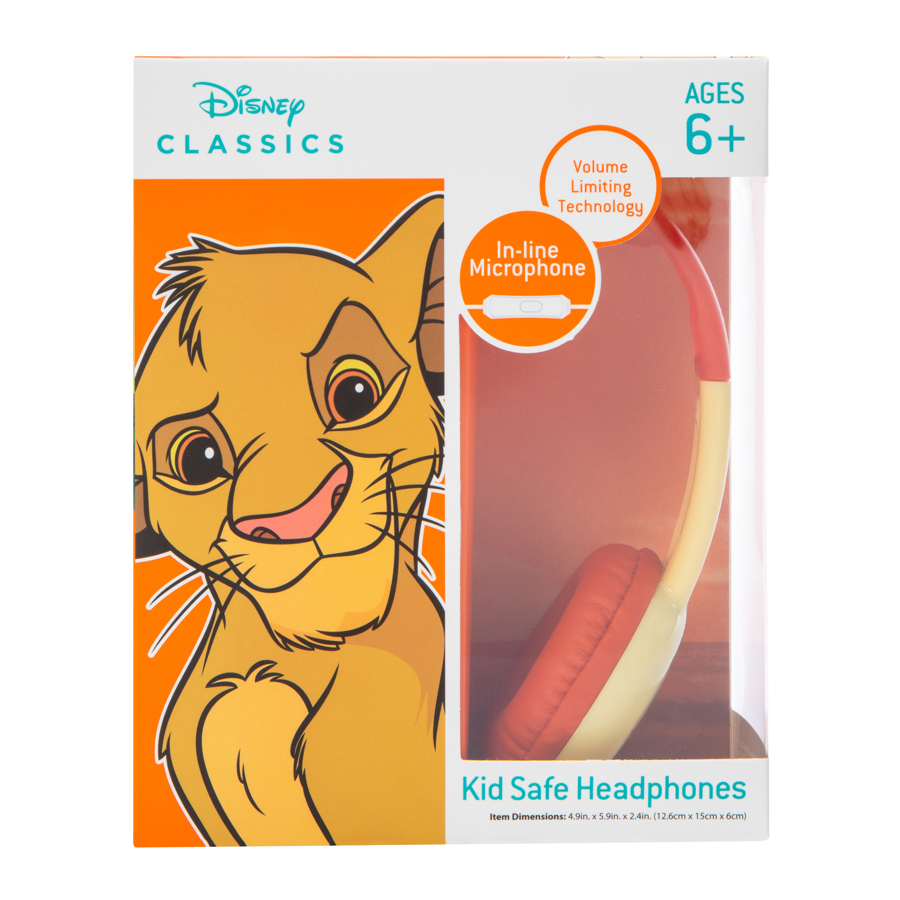 Disney The Lion King Kid-Safe Wired Headphones With Mic