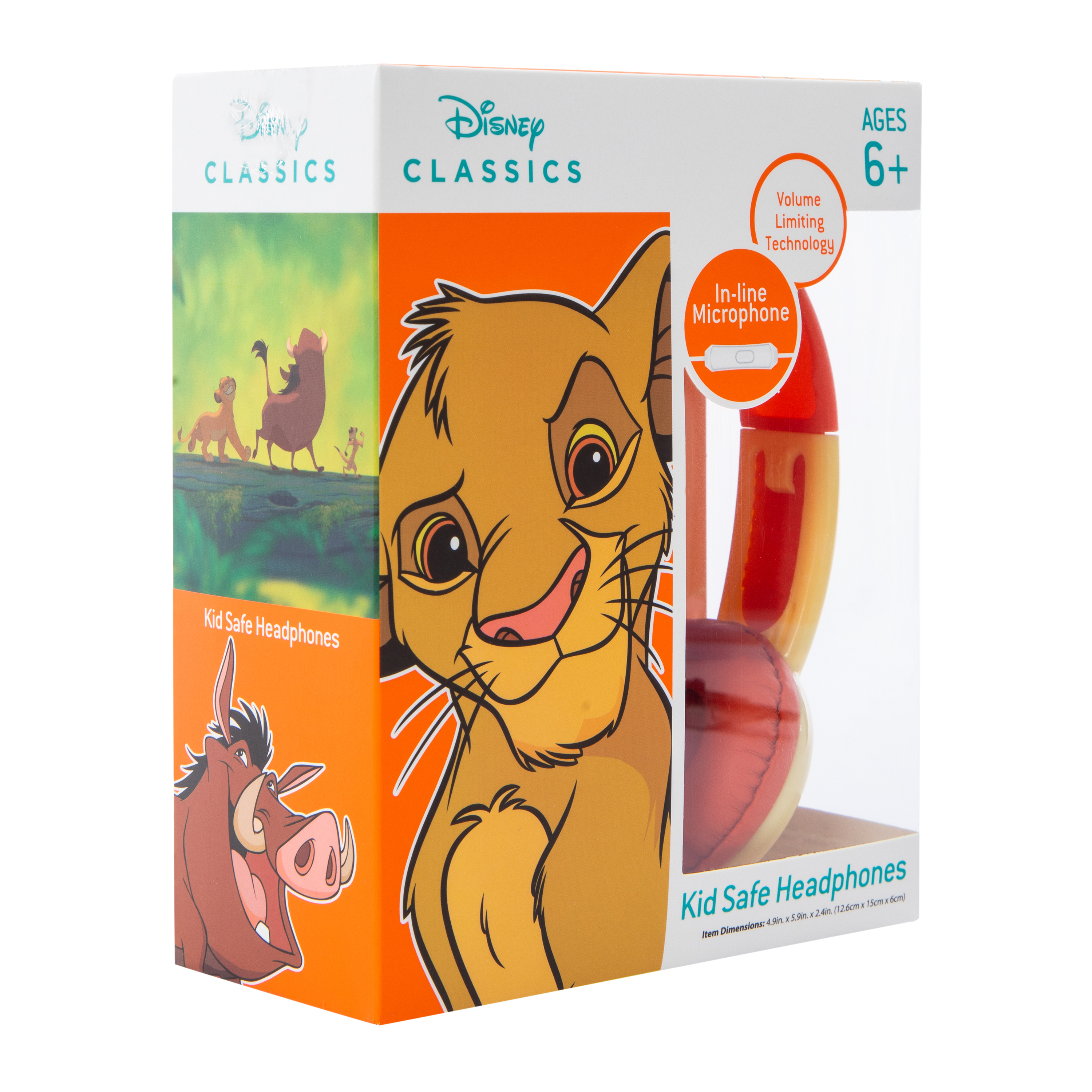 Disney The Lion King Kid-Safe Wired Headphones With Mic