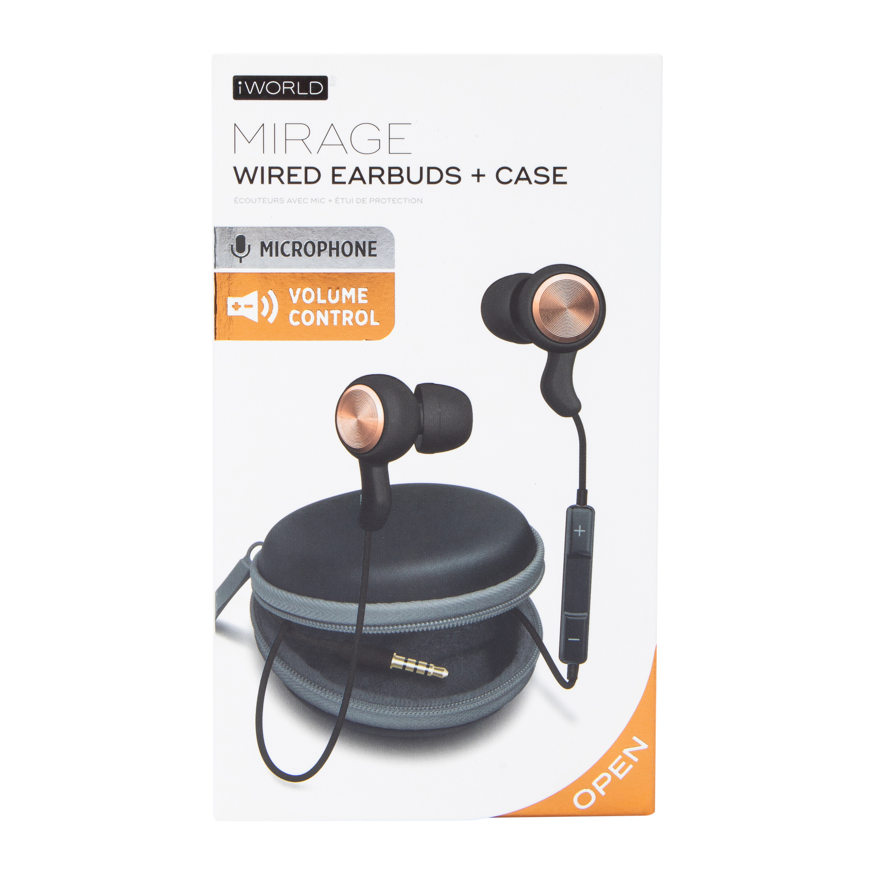 Mirage Wired Earbuds With Mic & Case