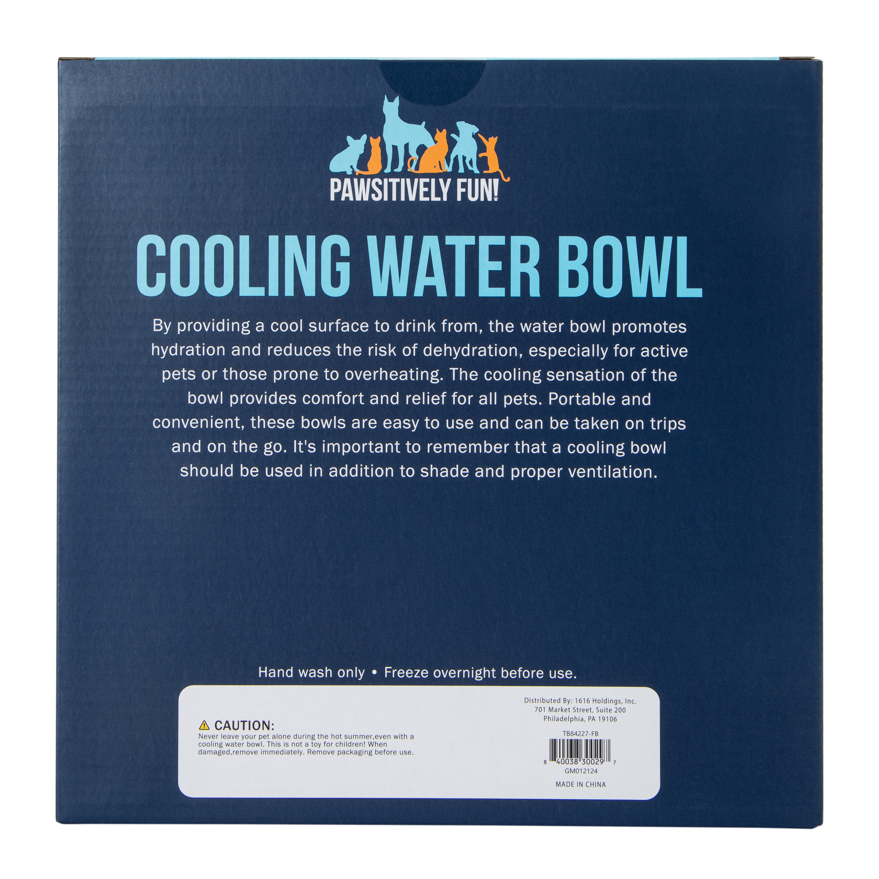 Cooling Pet Water Bowl 16oz
