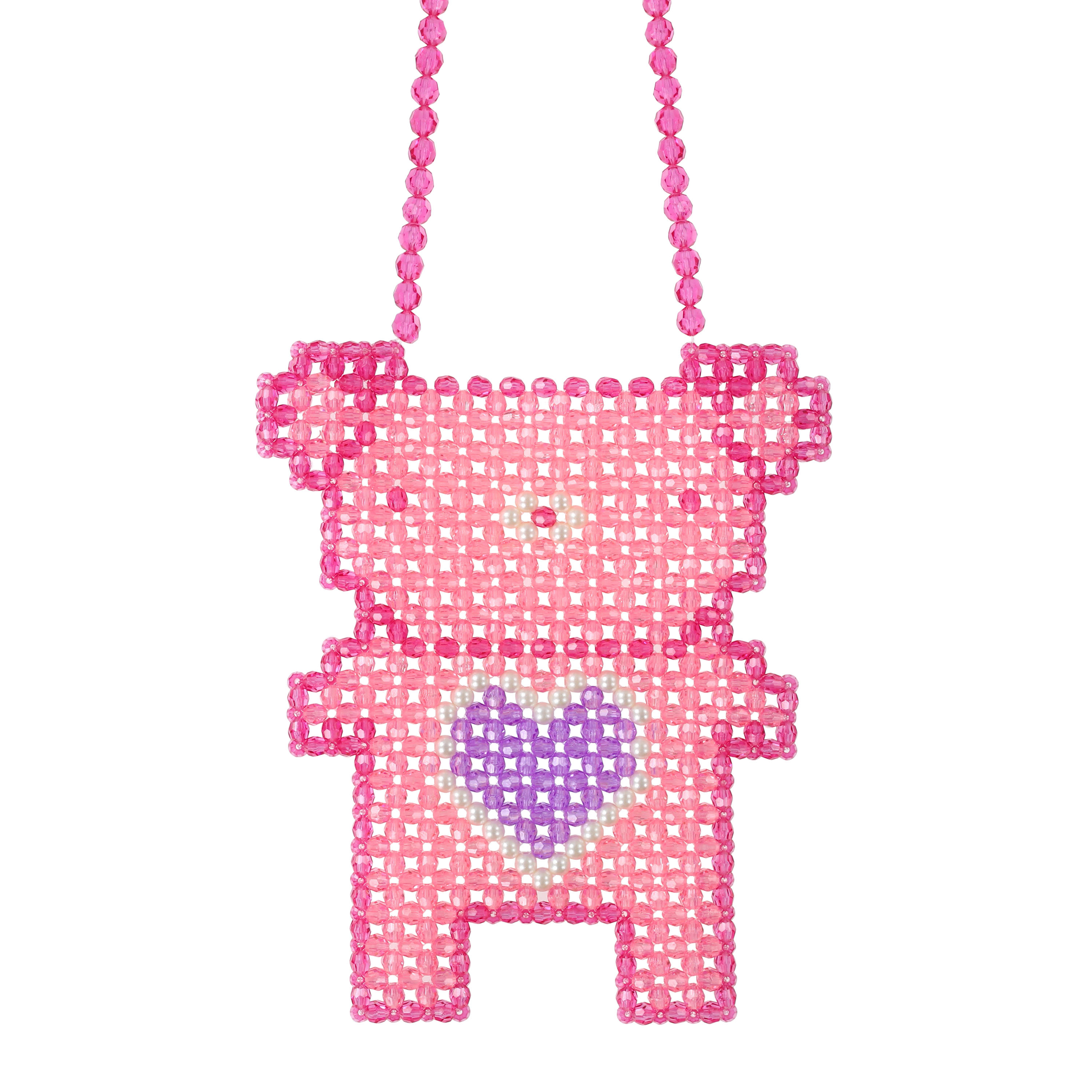 Beaded Crossbody Bag For Smartphones
