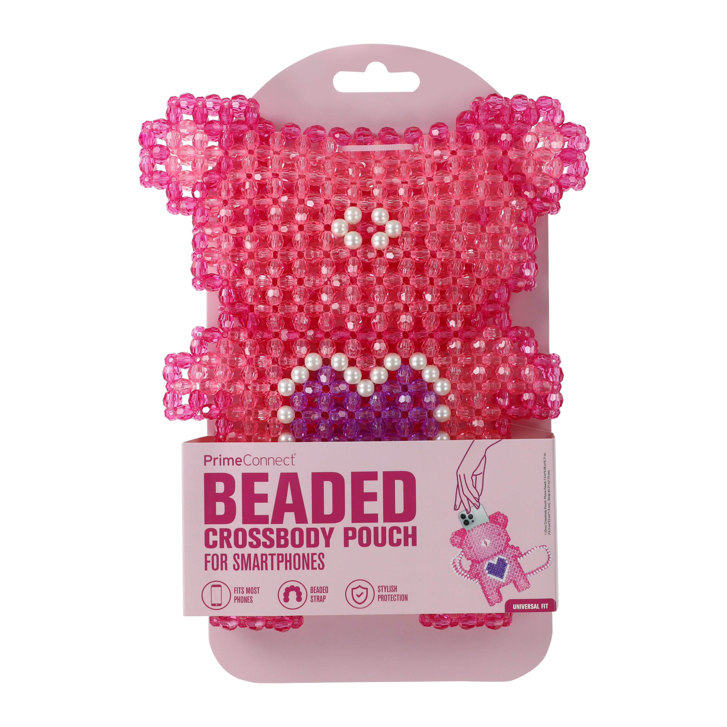 Beaded Crossbody Bag For Smartphones