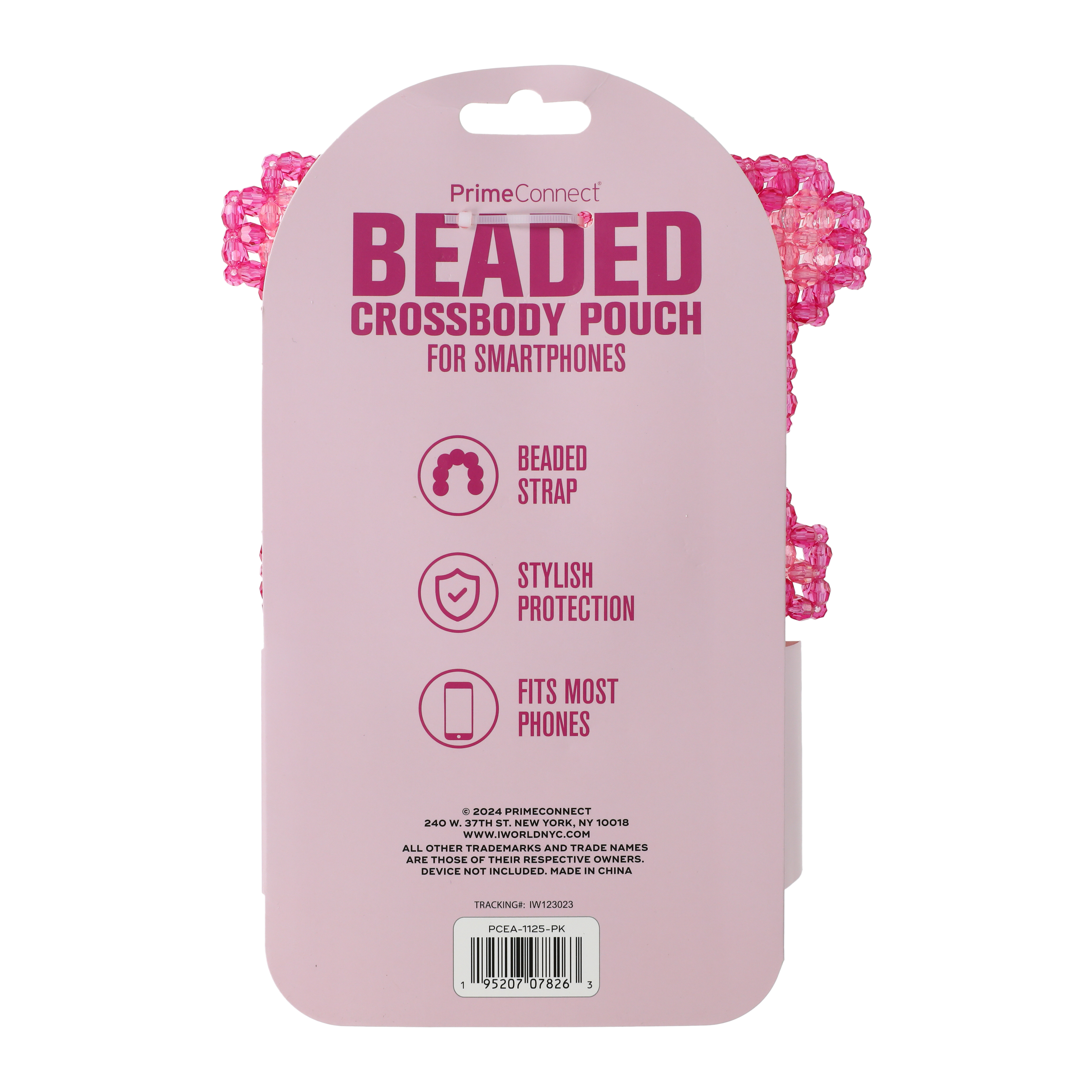 Beaded Crossbody Bag For Smartphones