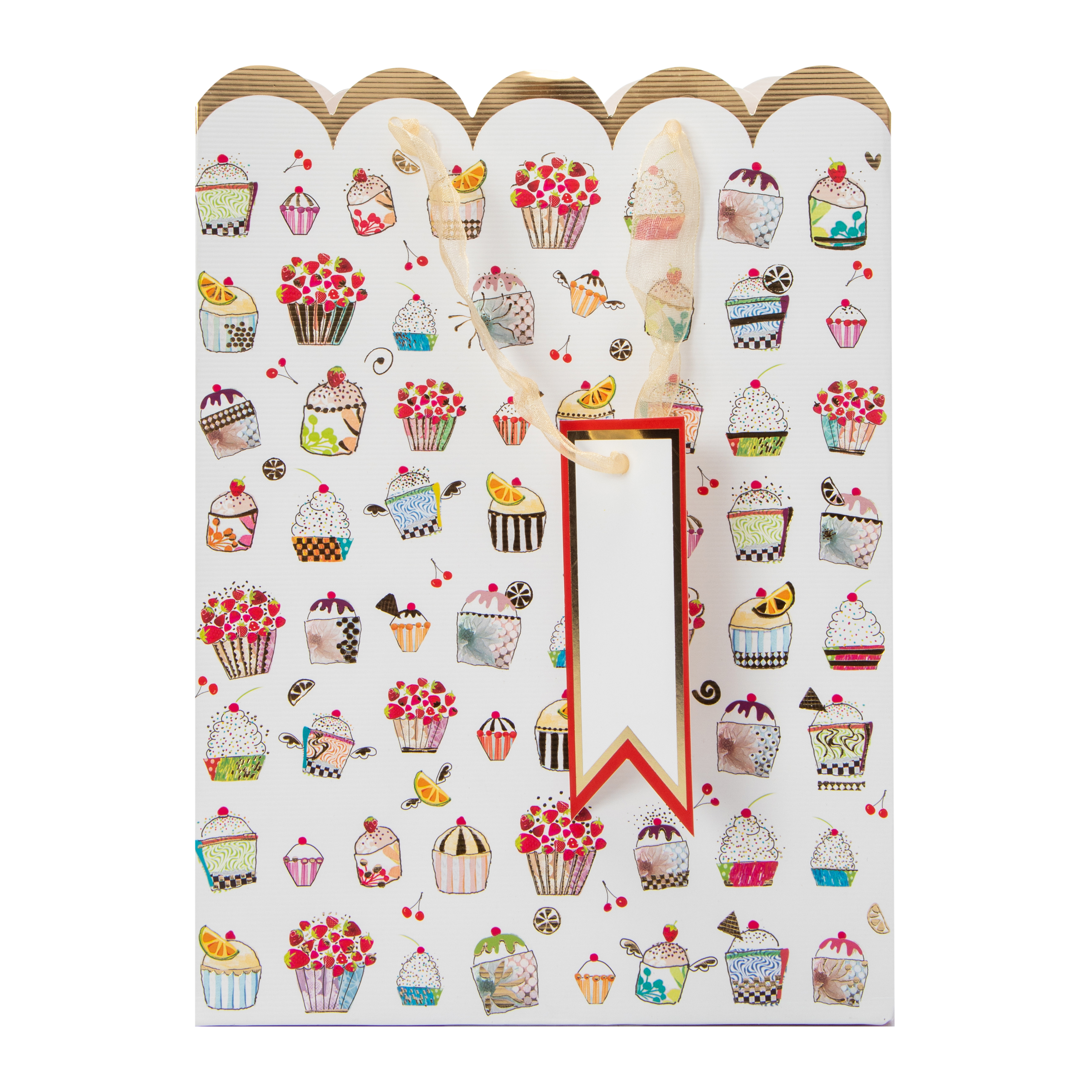 Scallop Edge Medium Gift Bags 7in x 9in