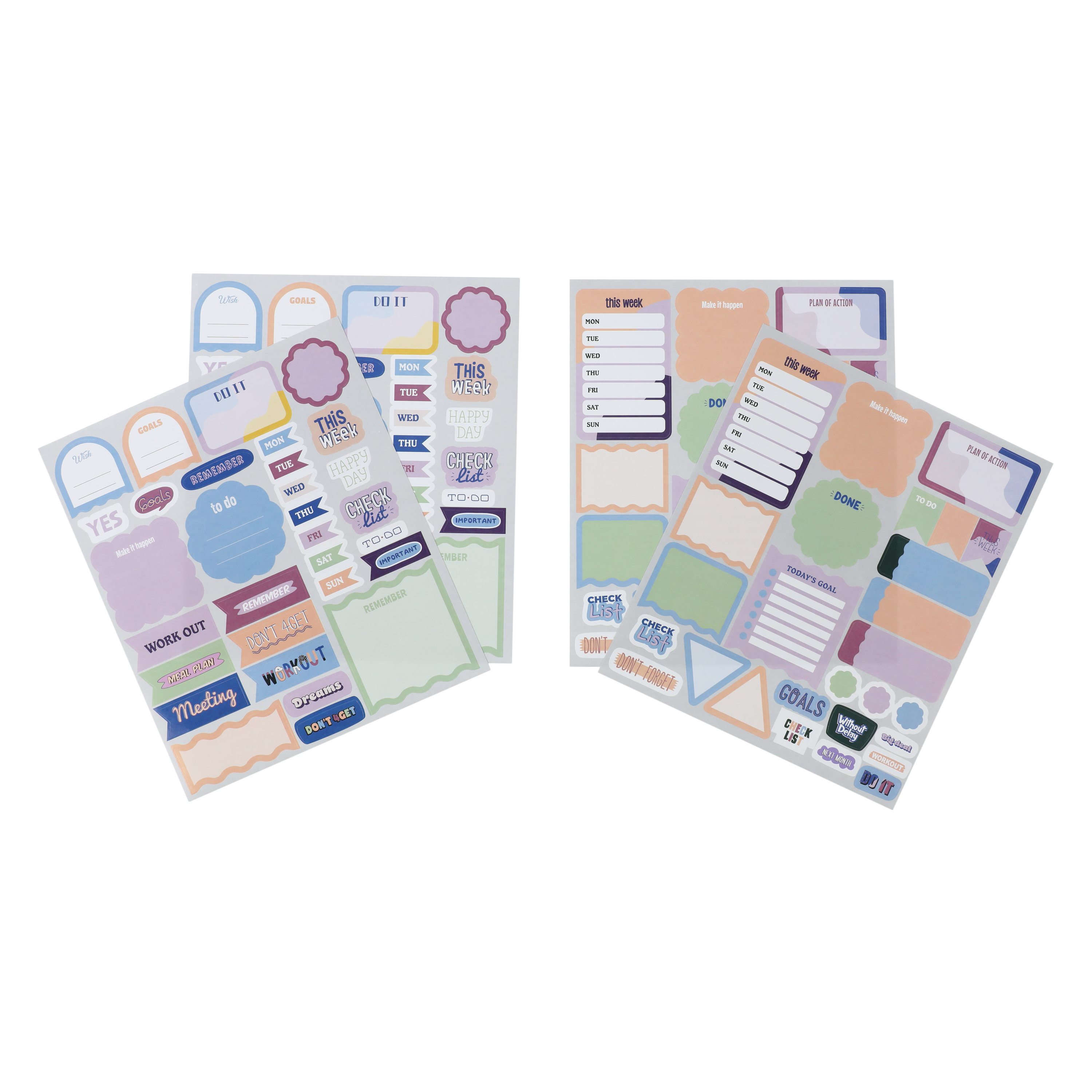 Planner Stickers 4-Sheets