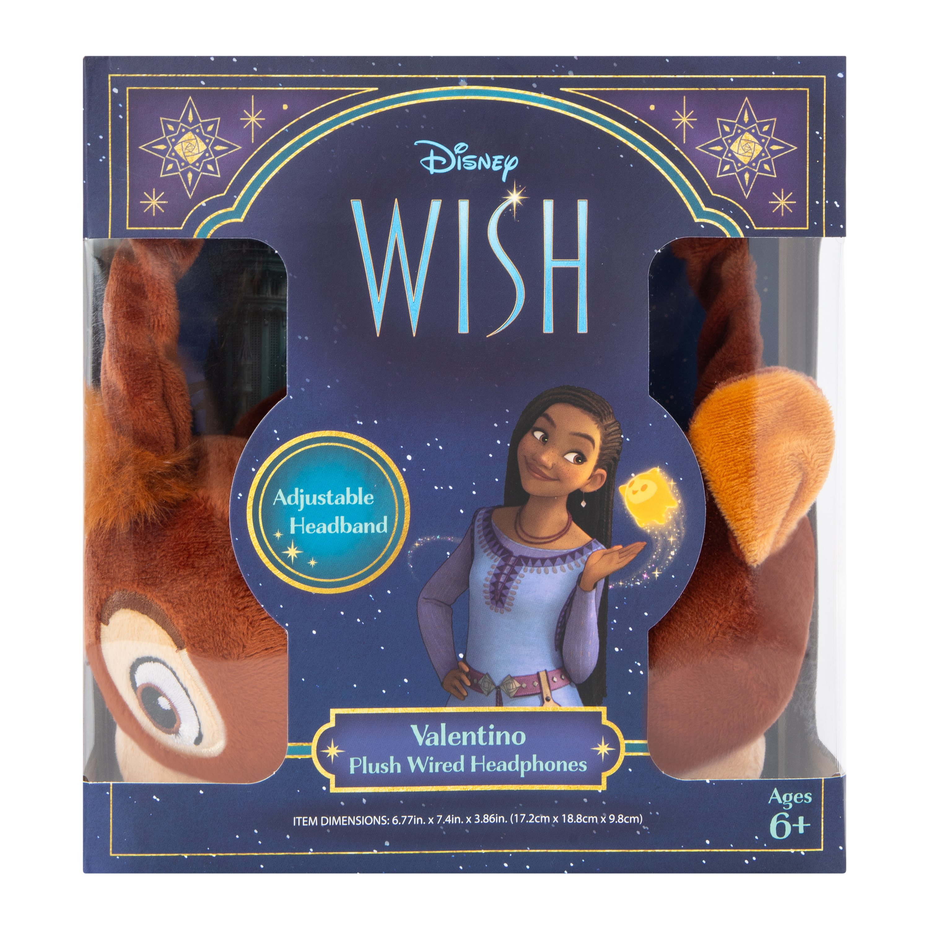 Disney Wish Valentino Plush Wired Headphones