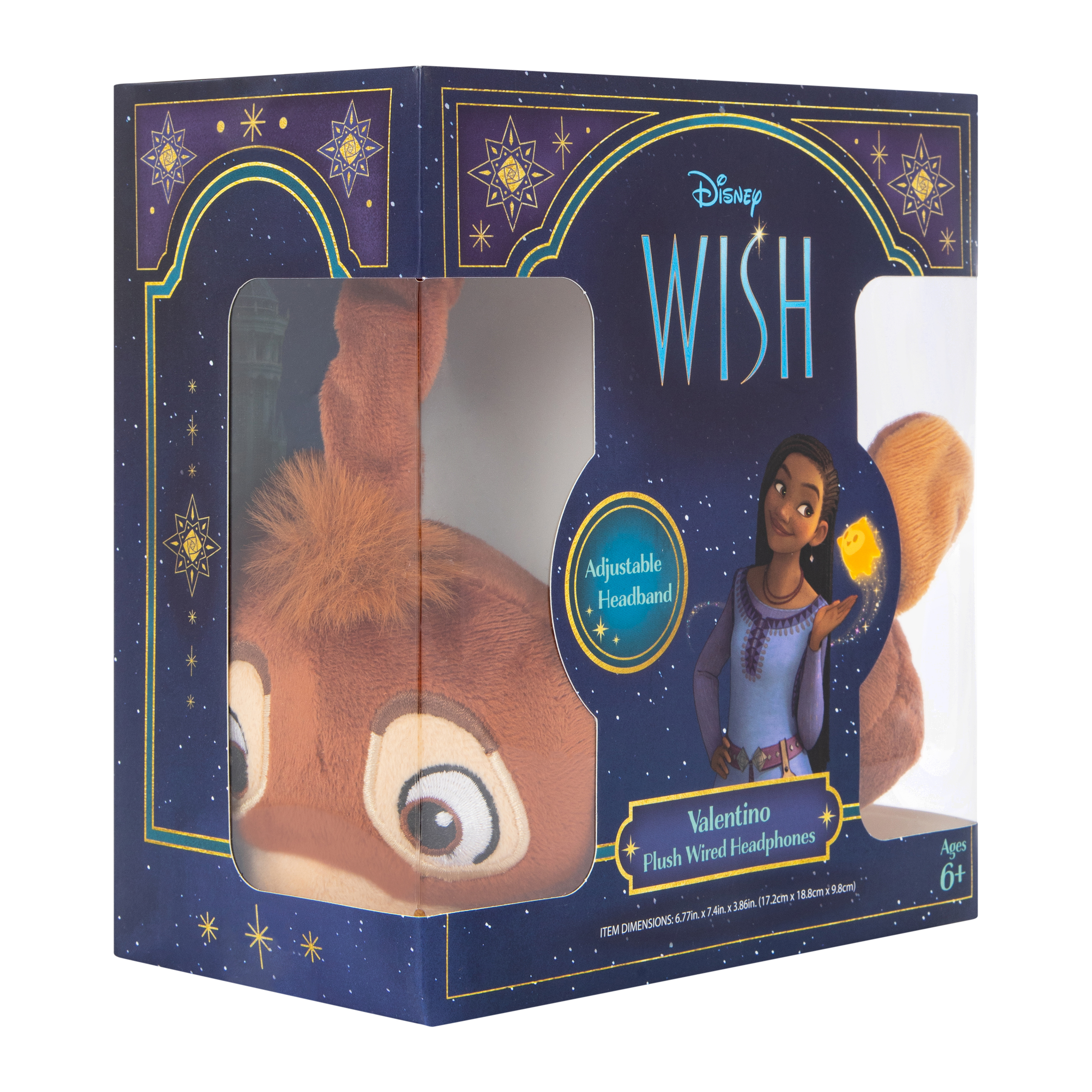 Disney Wish Valentino Plush Wired Headphones