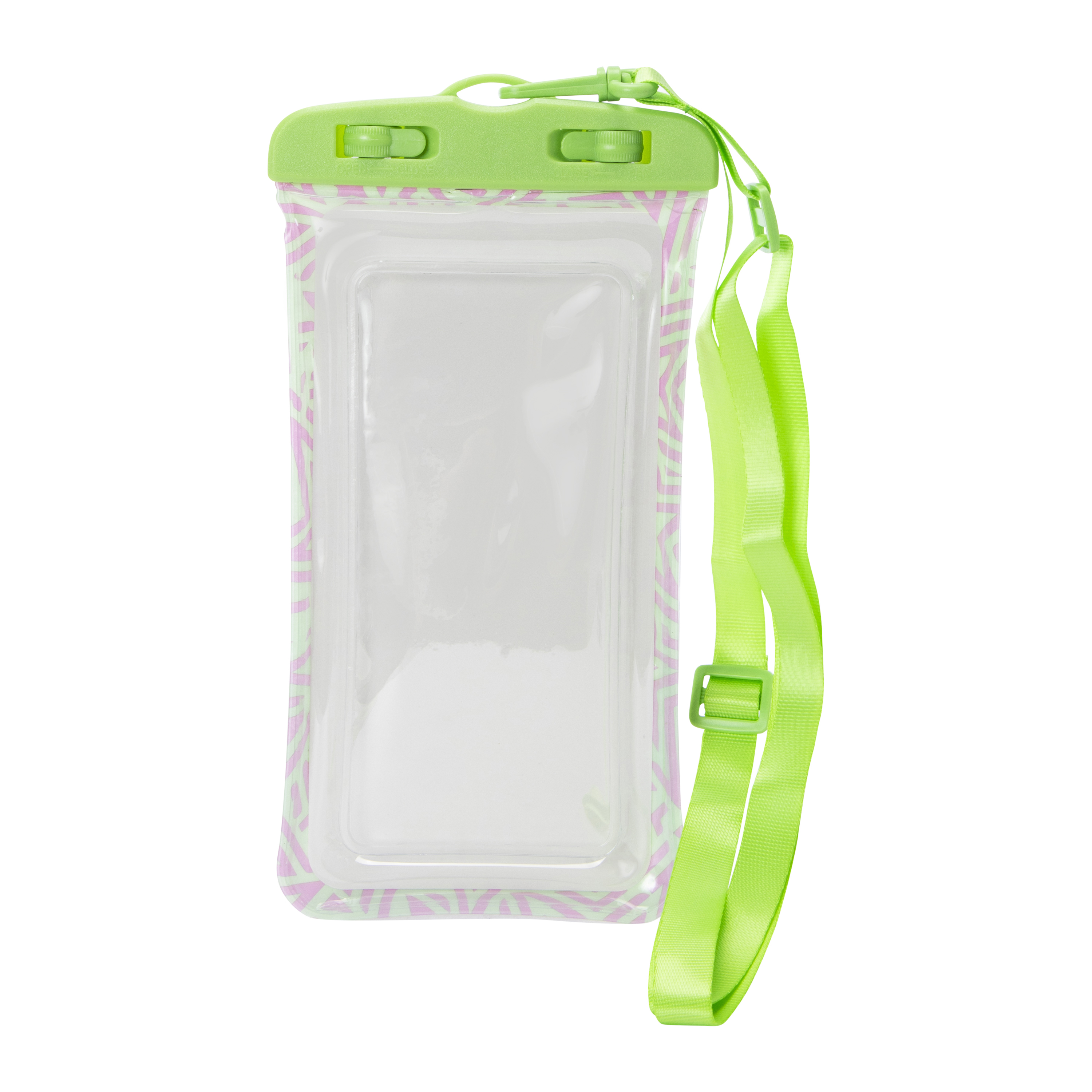 Printed Waterproof Phone Pouch With Neck Strap