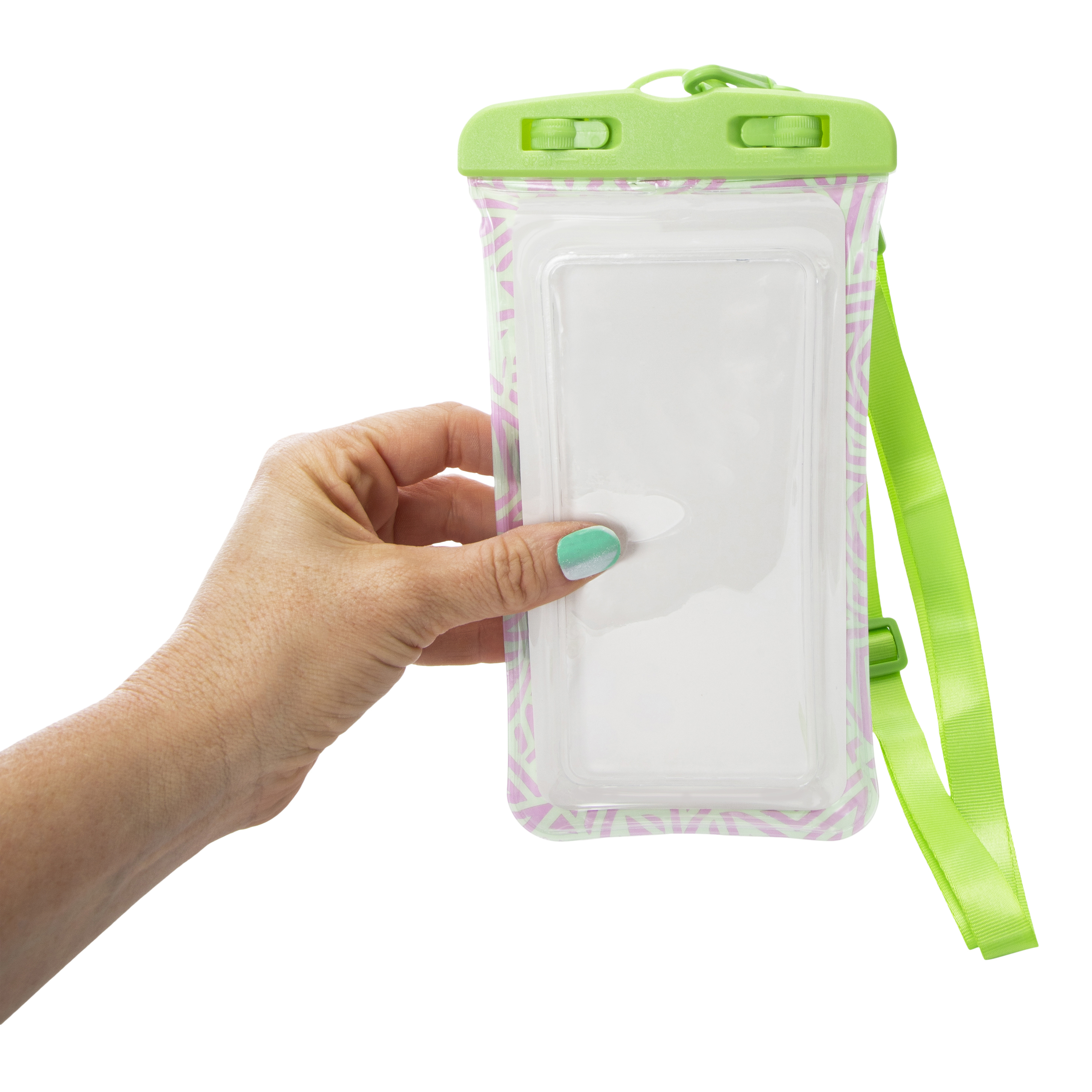 Printed Waterproof Phone Pouch With Neck Strap
