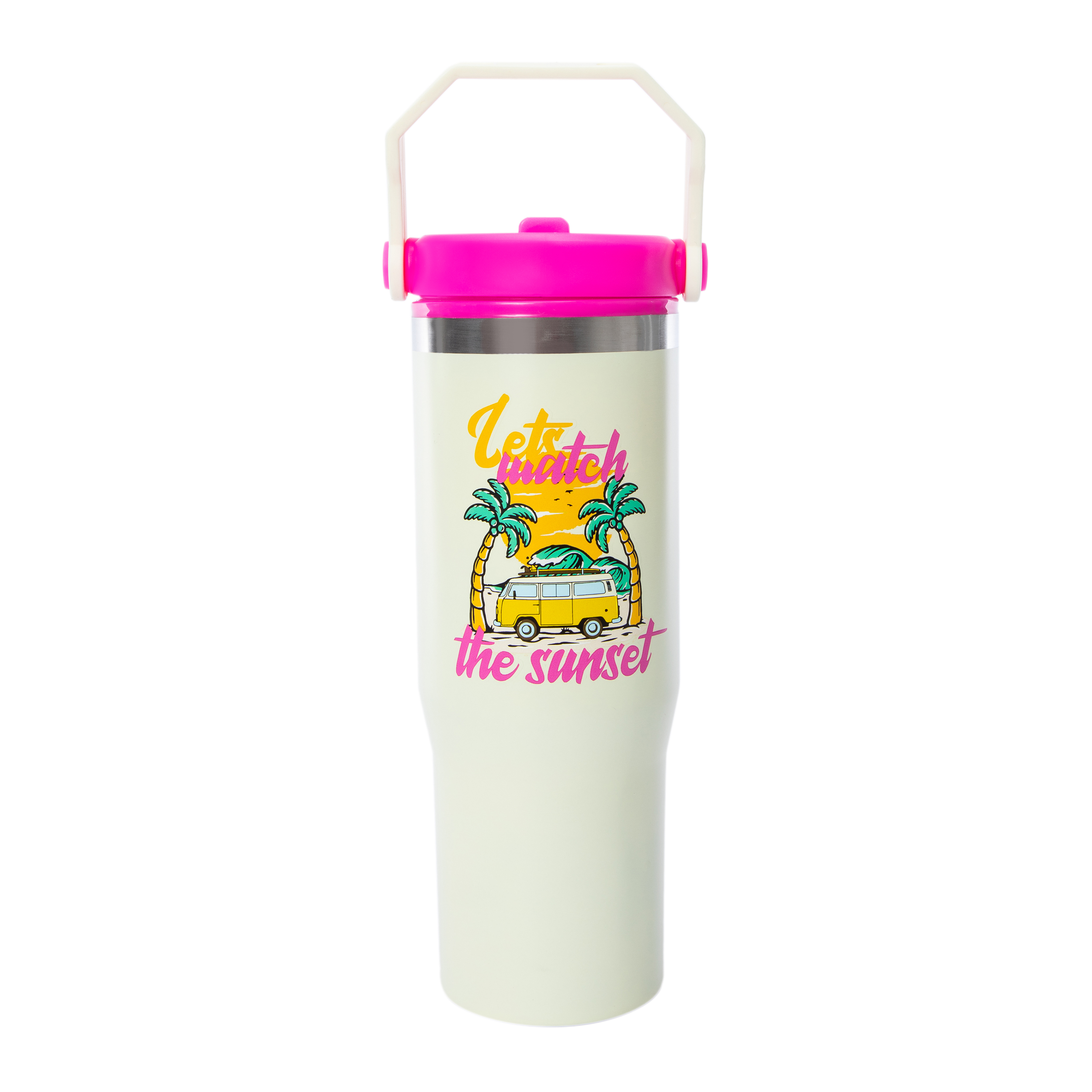 HydraSip Summer Print Top Handle Water Bottle 30oz | Five Below