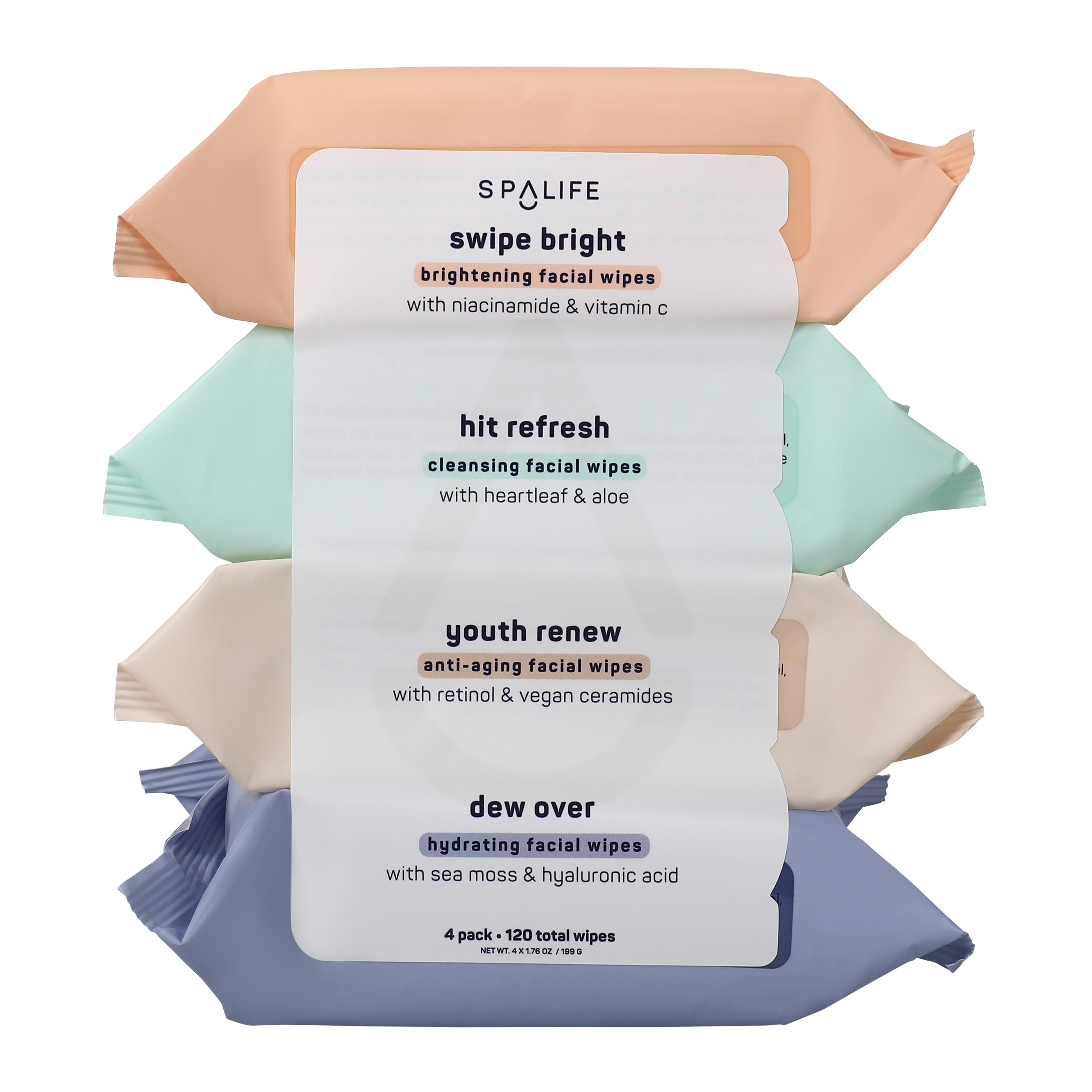 Spalife Facial Wipes 4-Pack