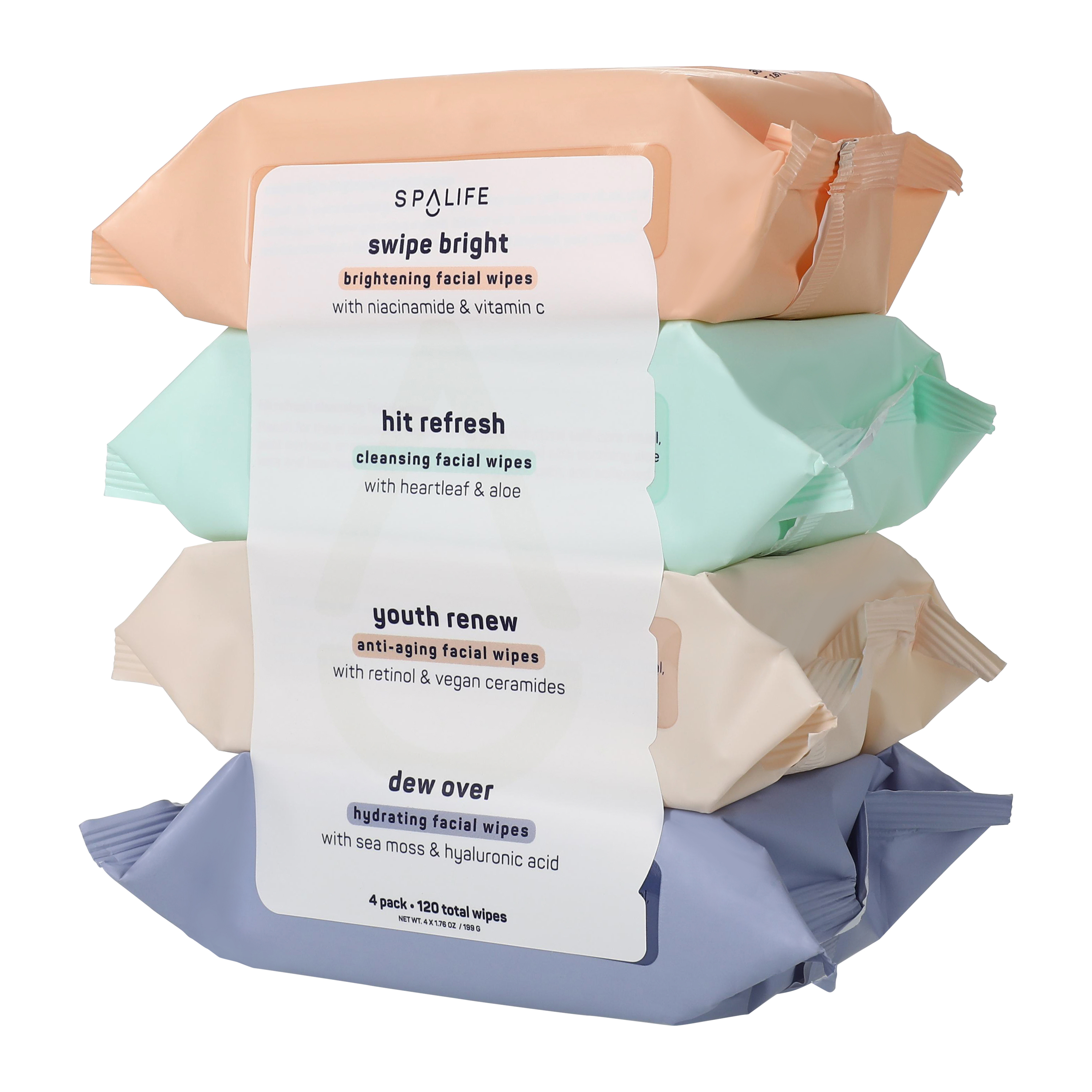 Spalife Facial Wipes 4-Pack
