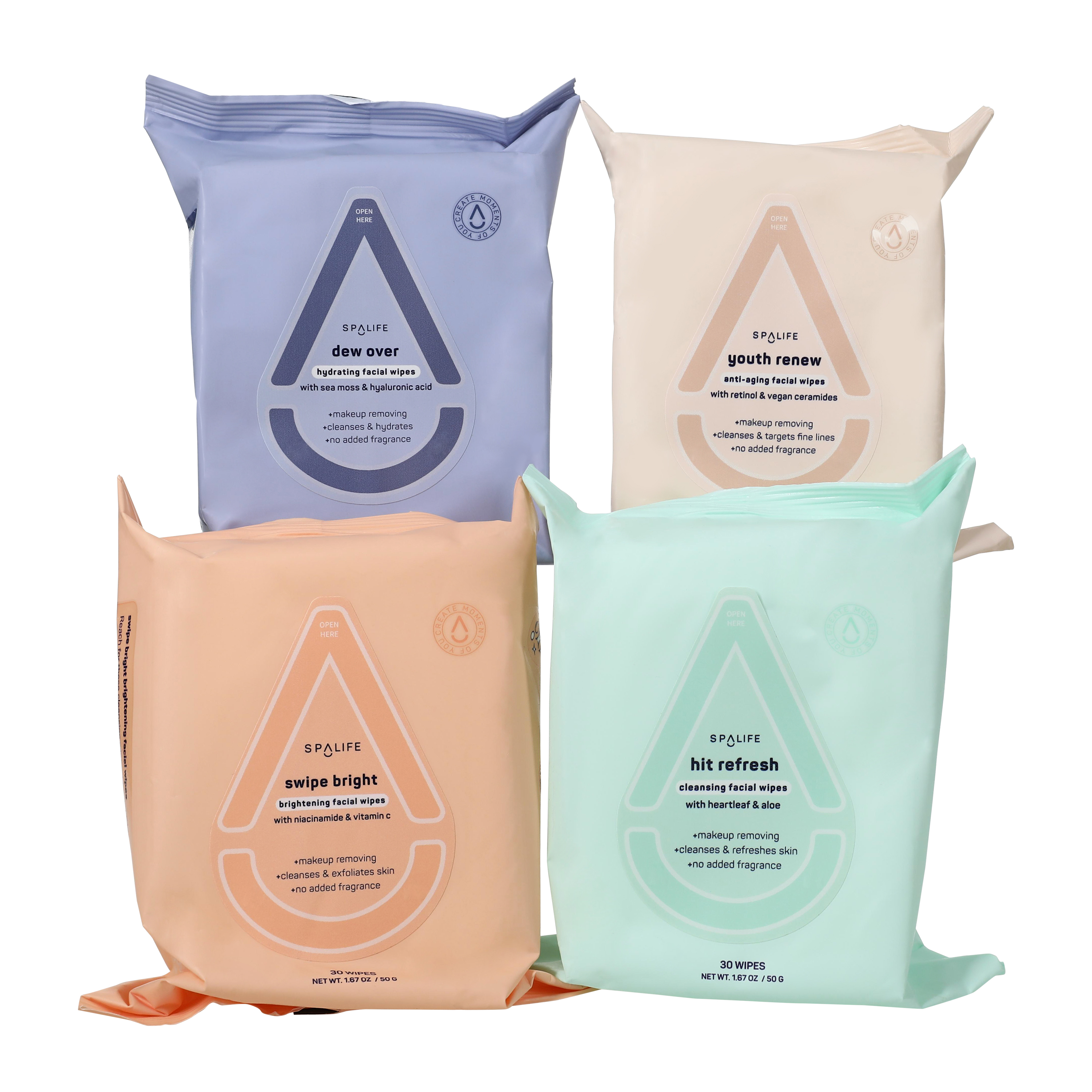 Spalife Facial Wipes 4-Pack
