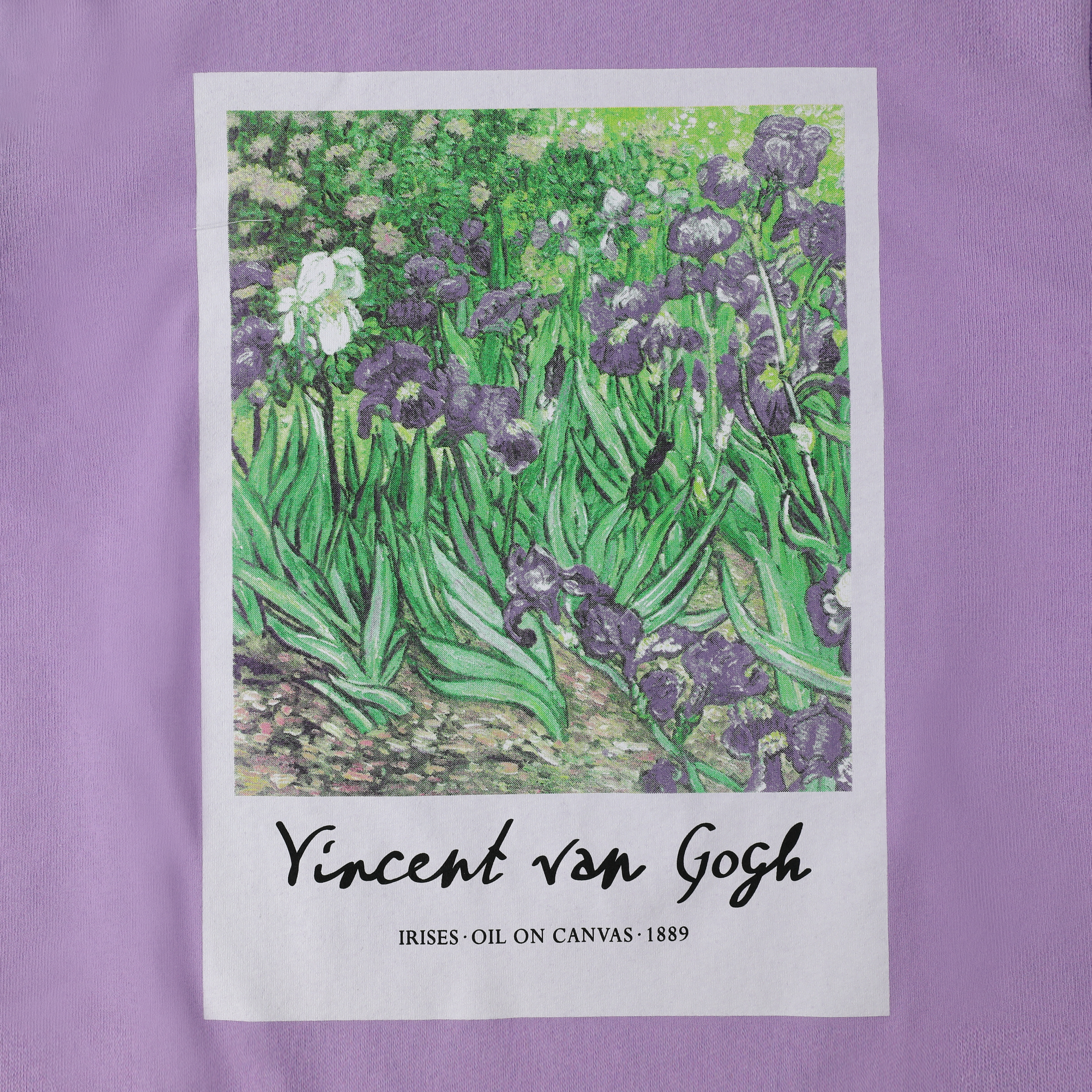 'Vincent van Gogh Irises Oil on Canvas 1889' Graphic Tee