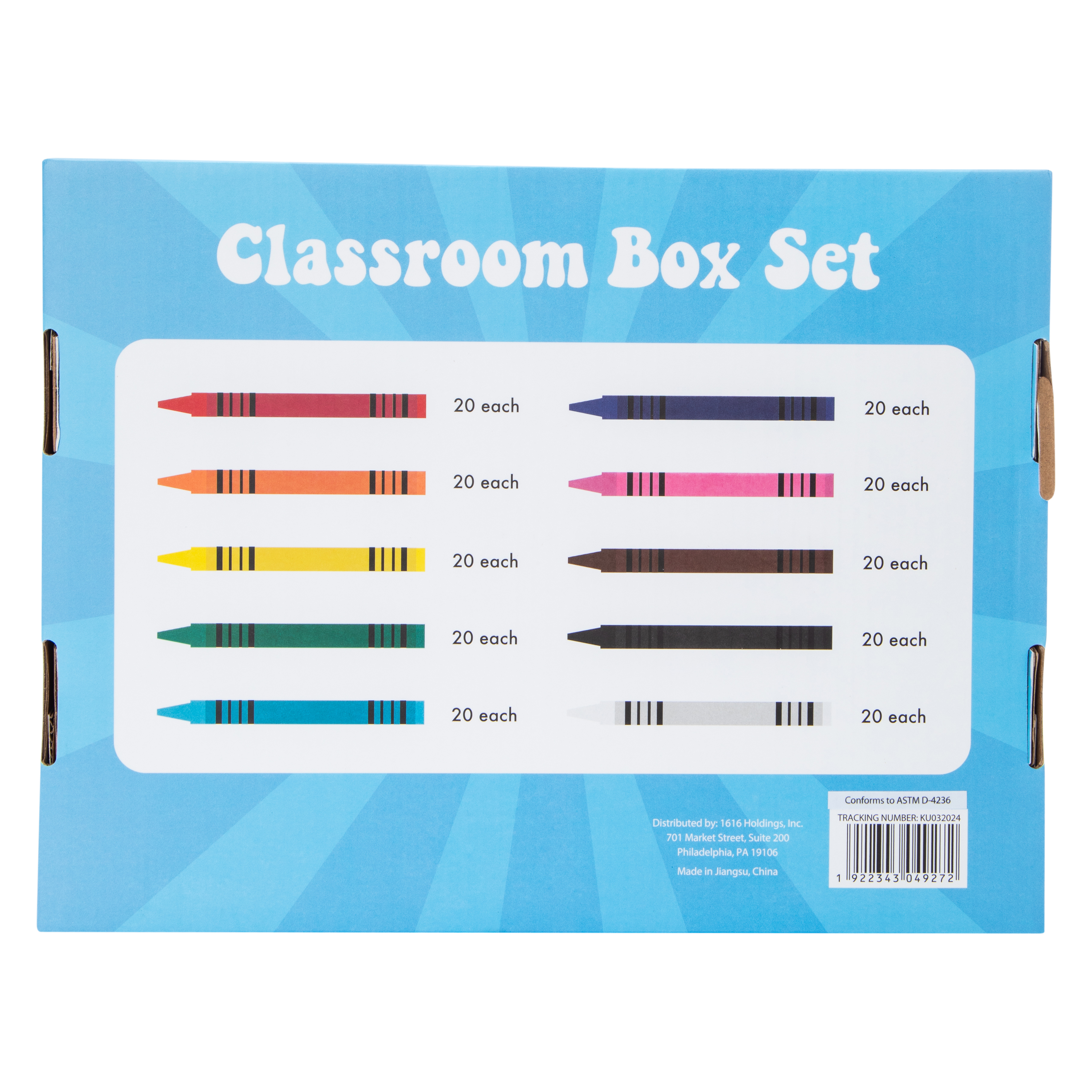 Classroom Crayons Box Set 200-Count