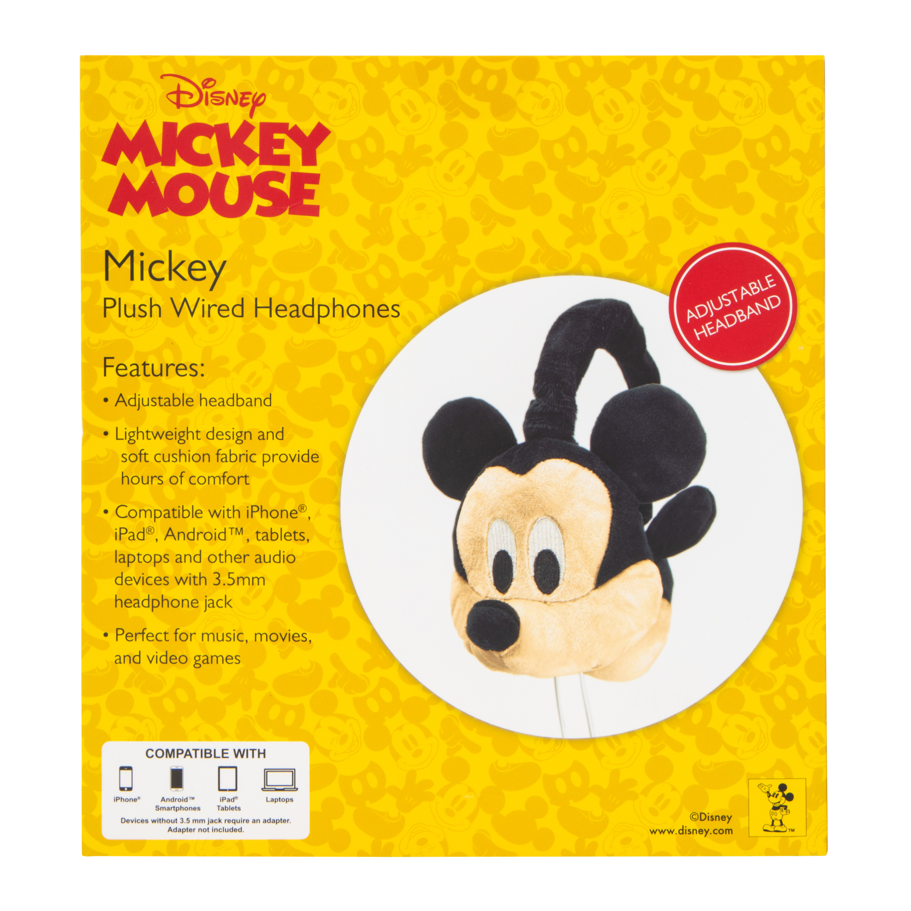 Disney Plush Wired Headphones