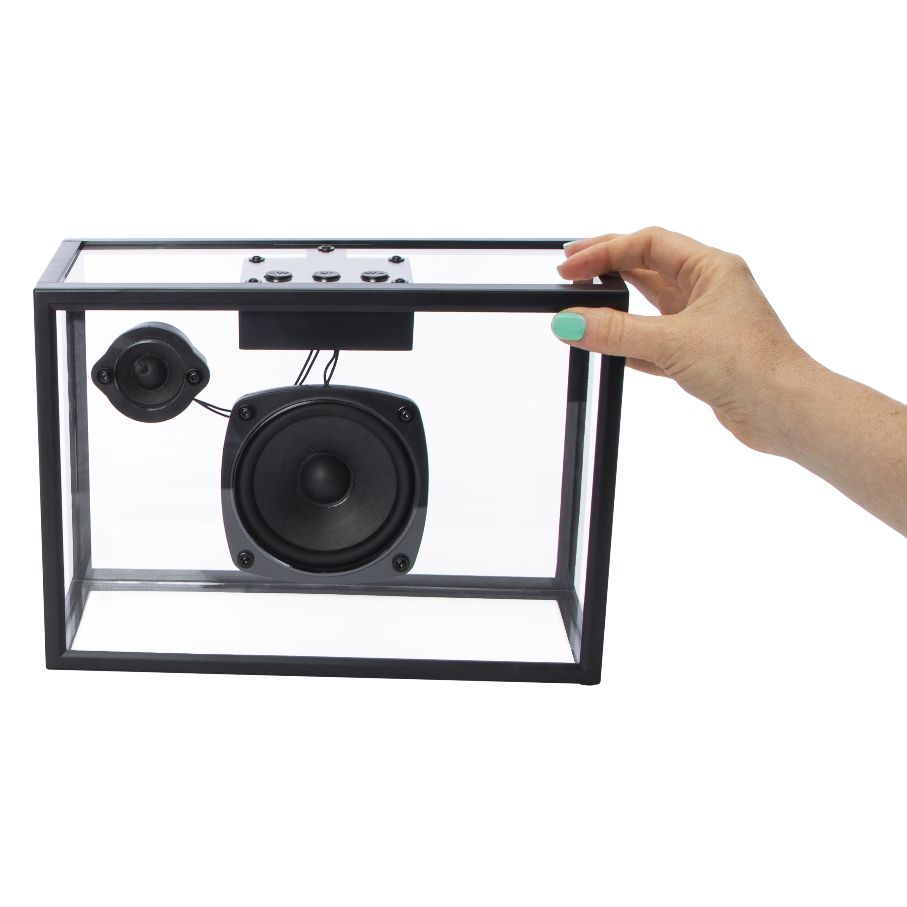 Transparent Wireless Speaker 11.8in x 8.46in