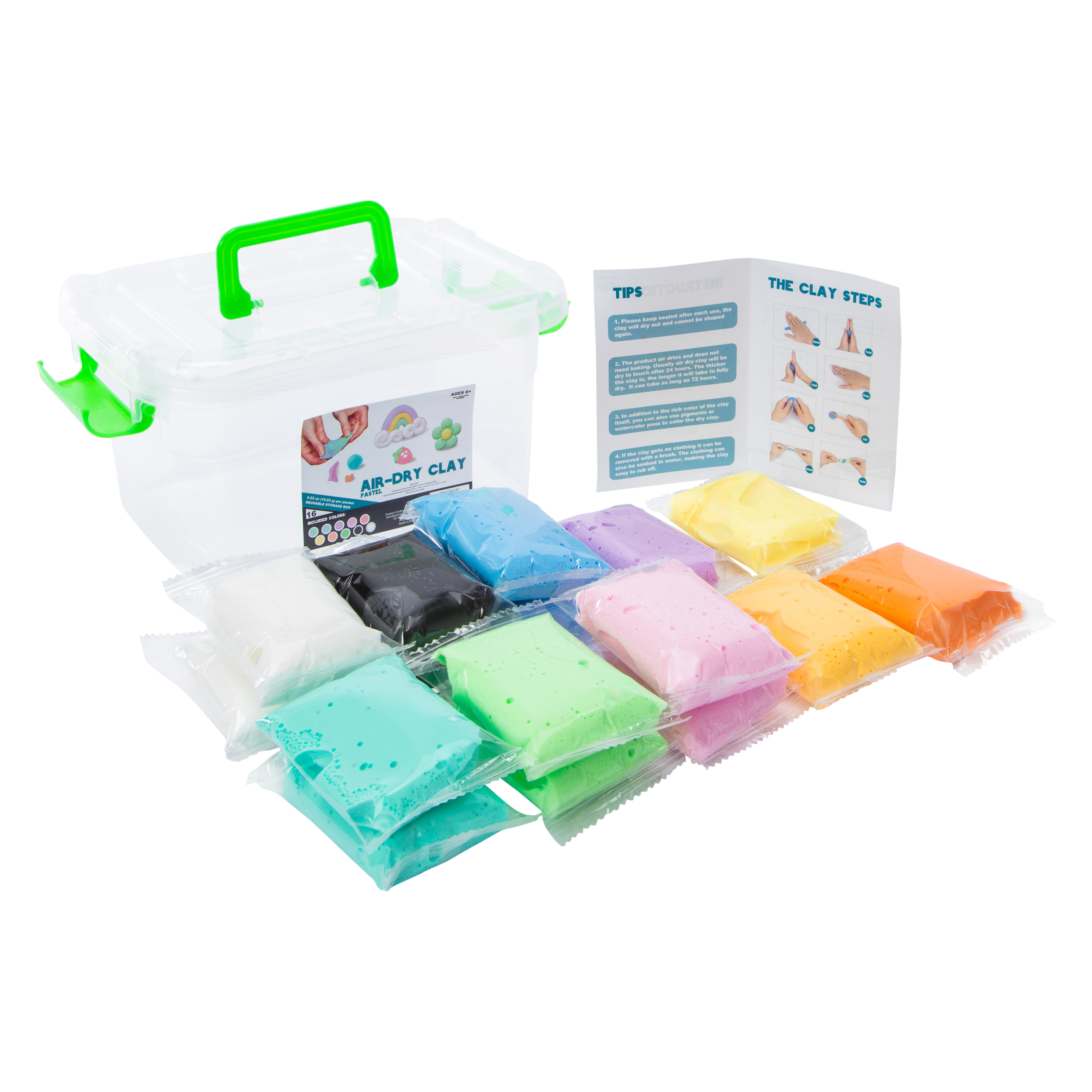 Air-Dry Clay Kit 16-Pack