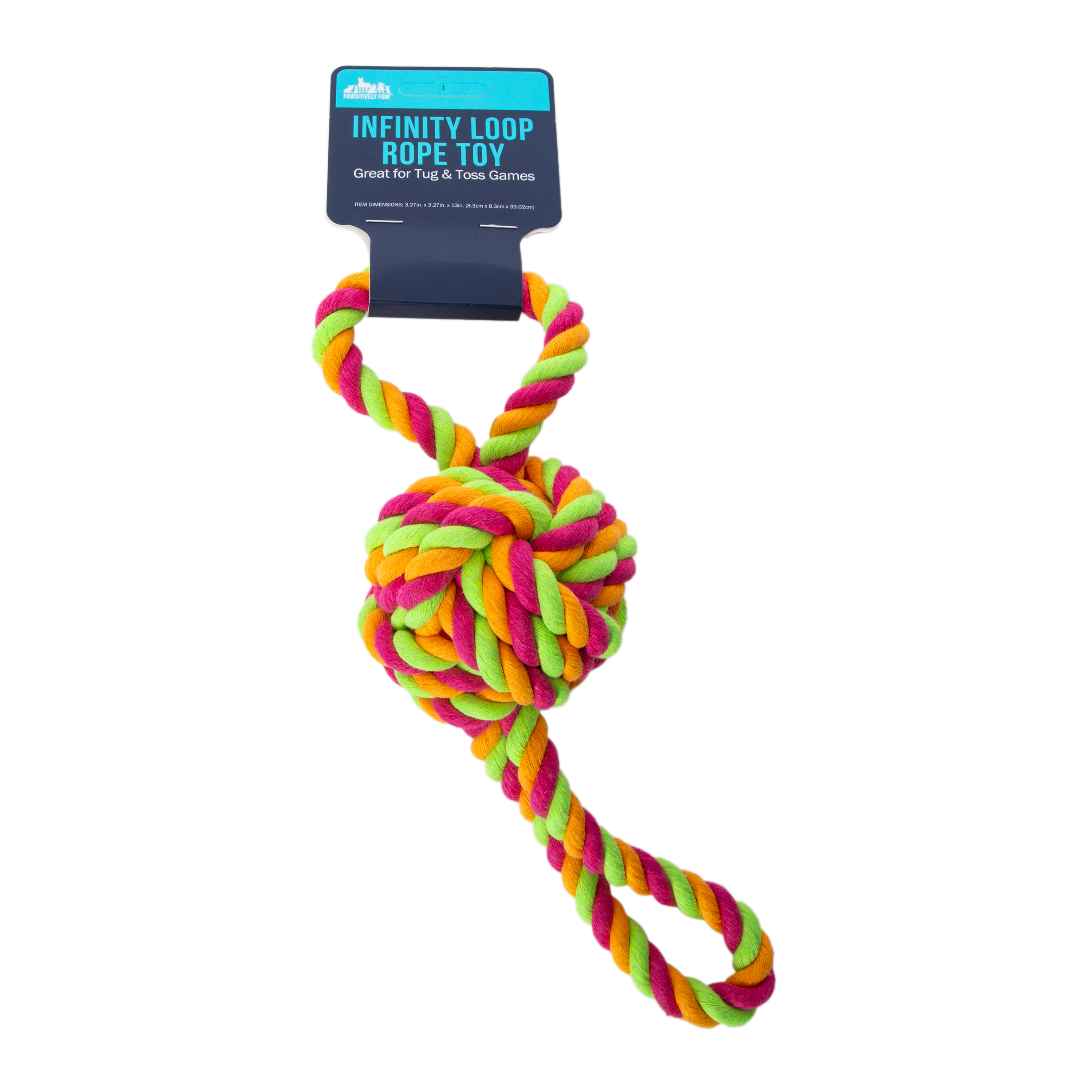 Infinity Loop Rope Dog Toy 13in