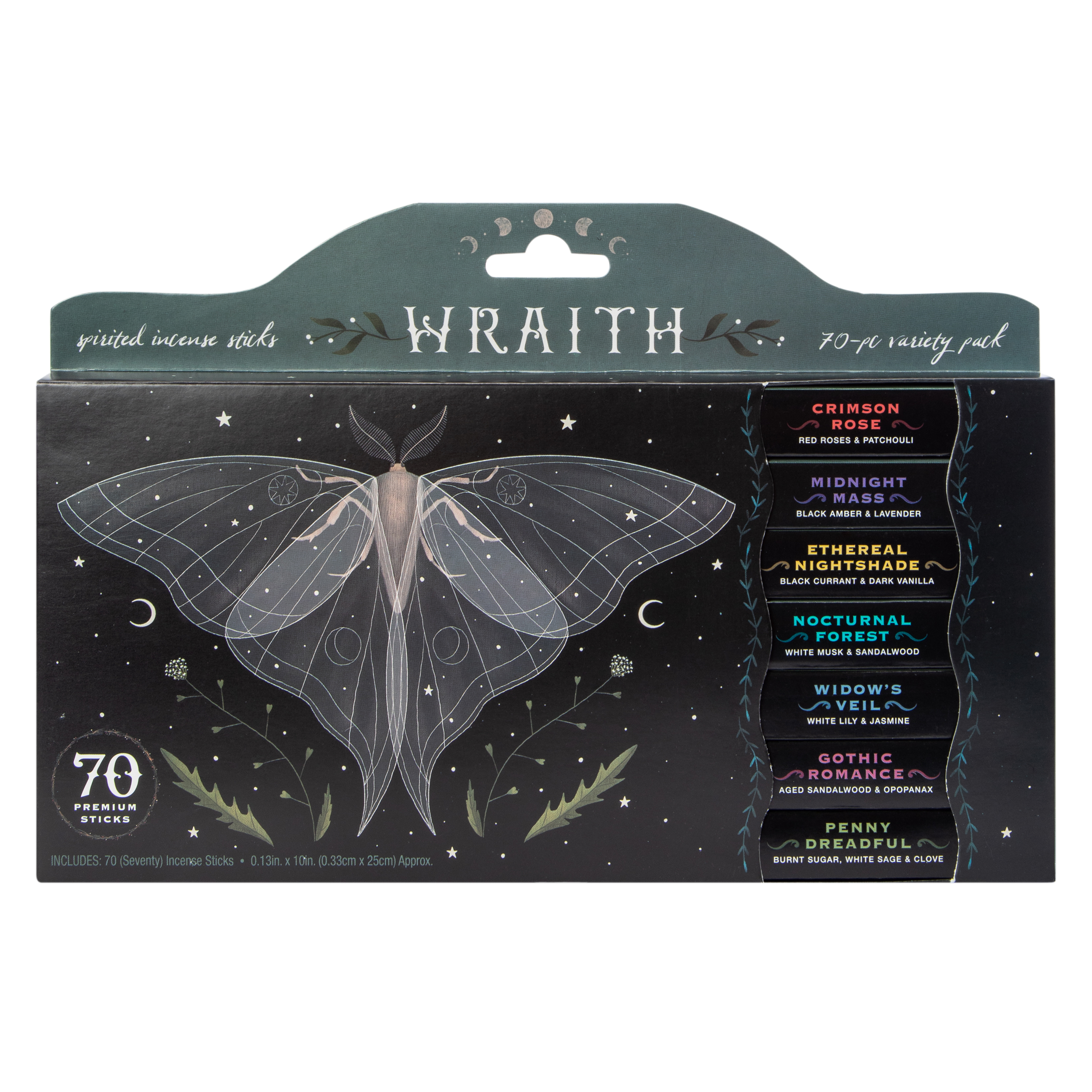 Wraith Incense Sticks Variety Pack 70-Count