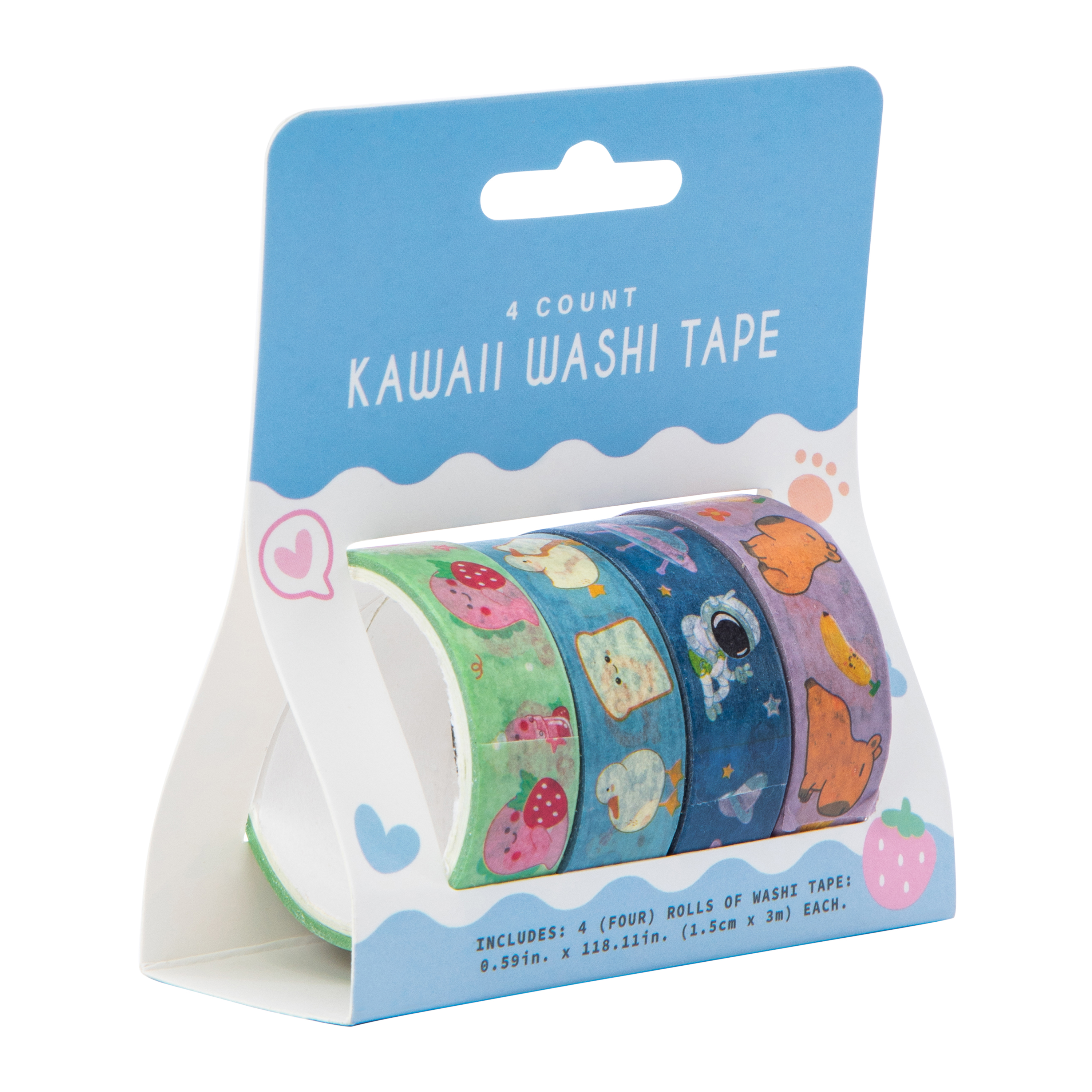 Kawaii Washi Tape 4-Count