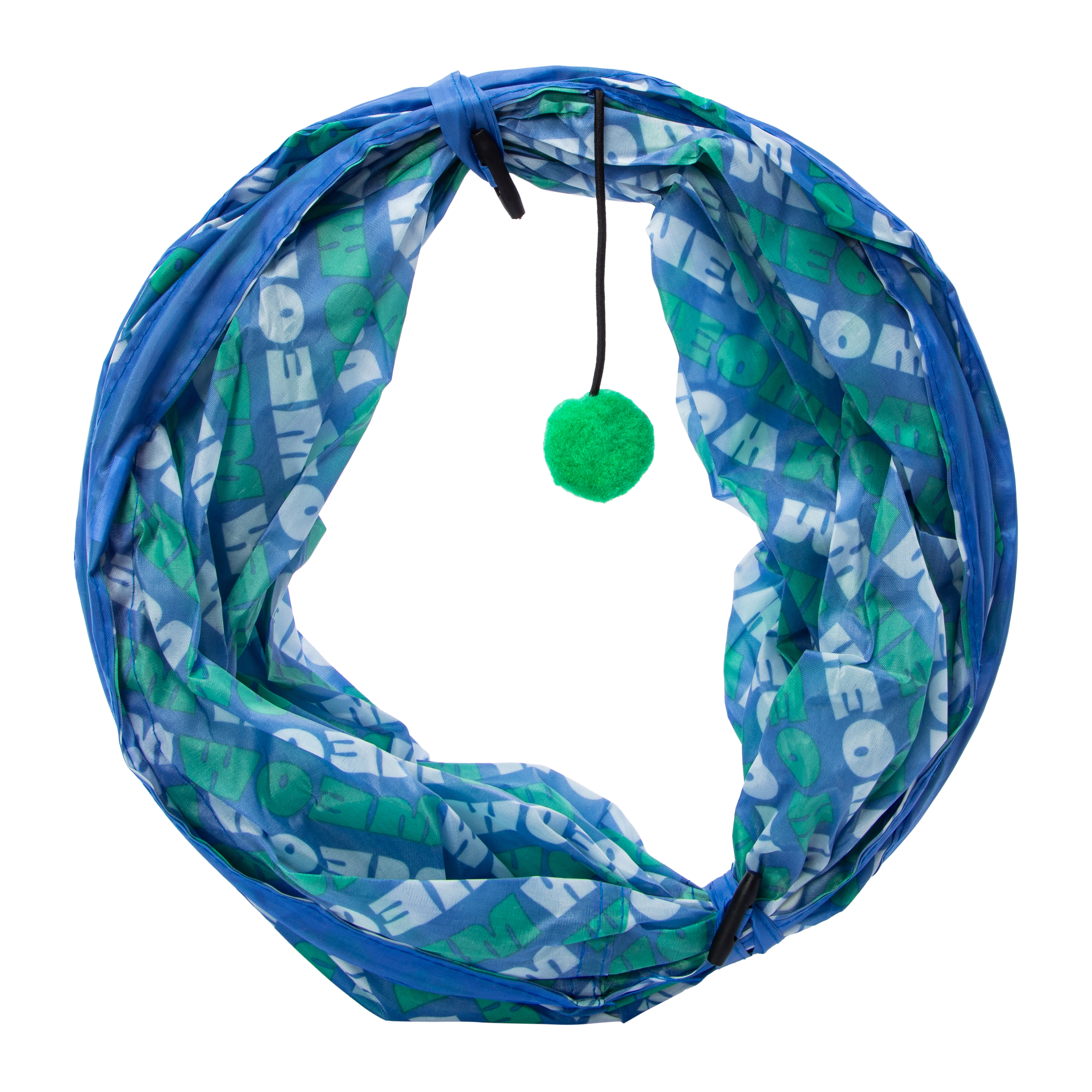 Cat Tunnel With Teaser Toy 29.5in x 11in