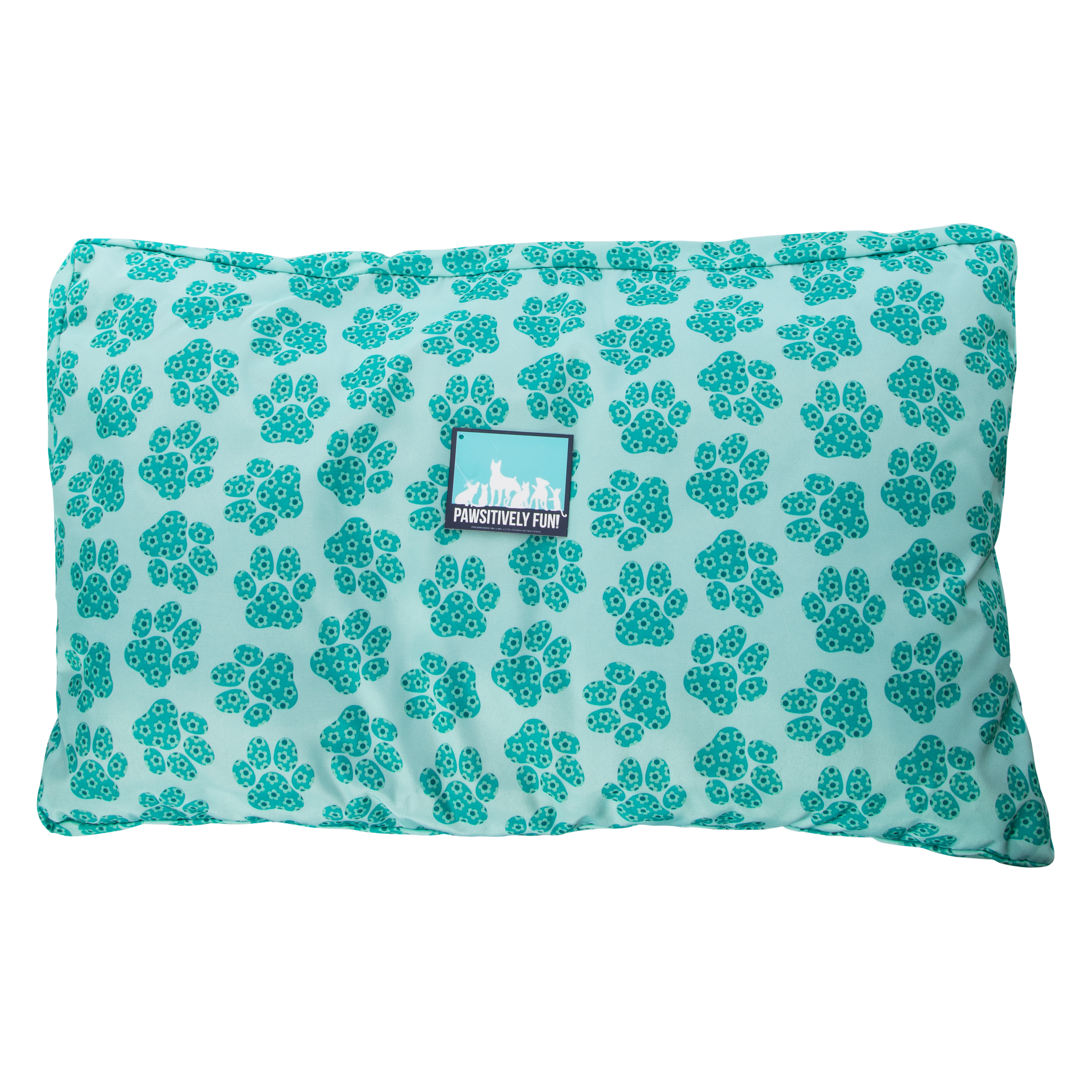 Paw Print Square Pet Bed 28in