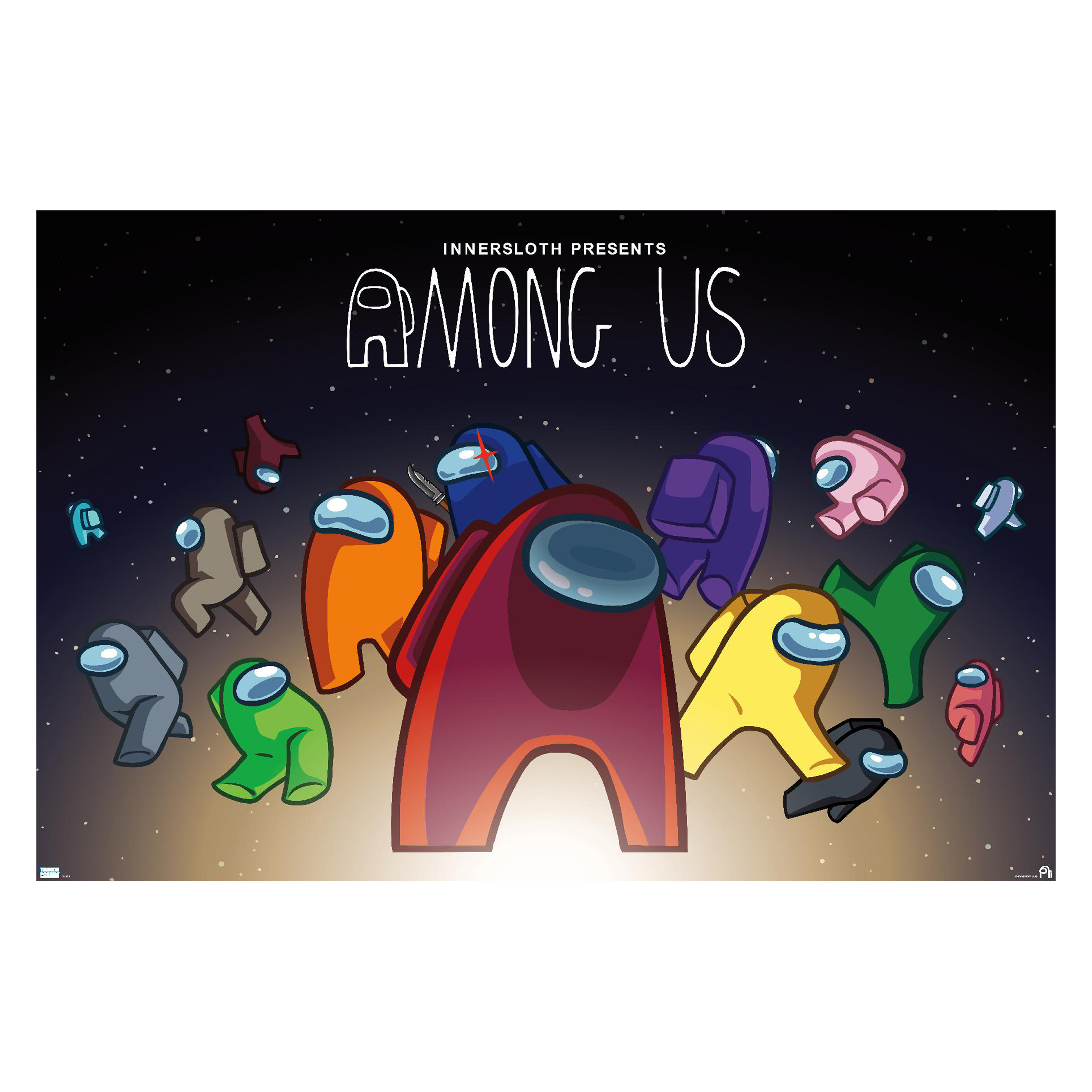 Among Us Space Poster 34in x 22.375in