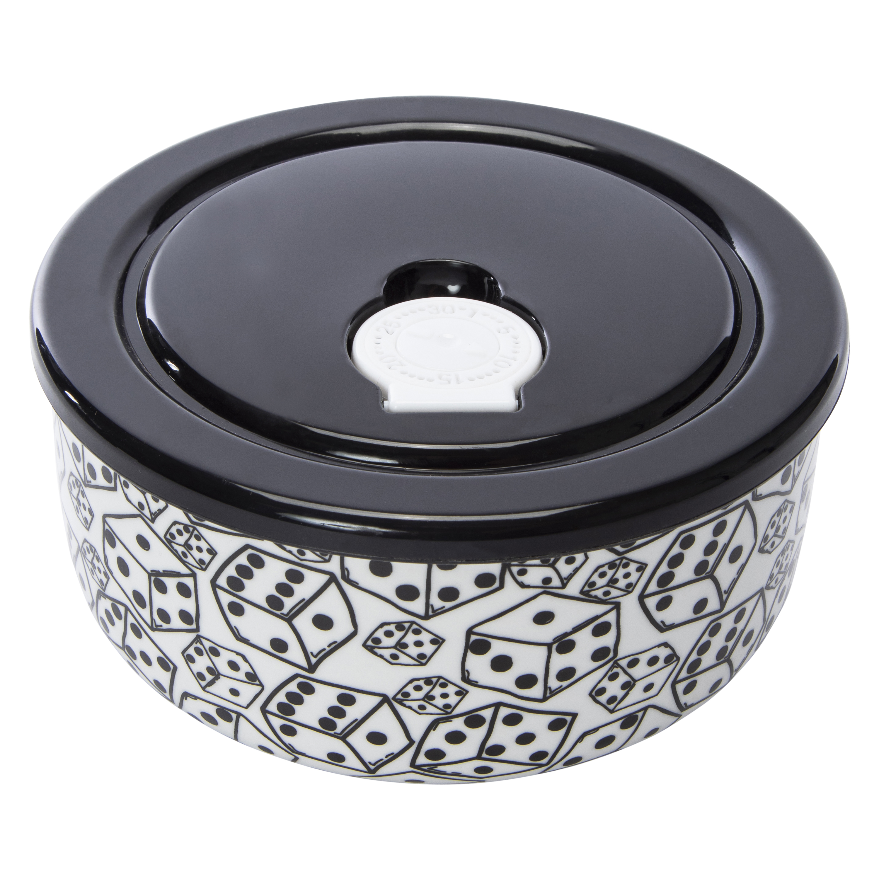 Lunch Bowl With Vented Plastic Lid 22oz