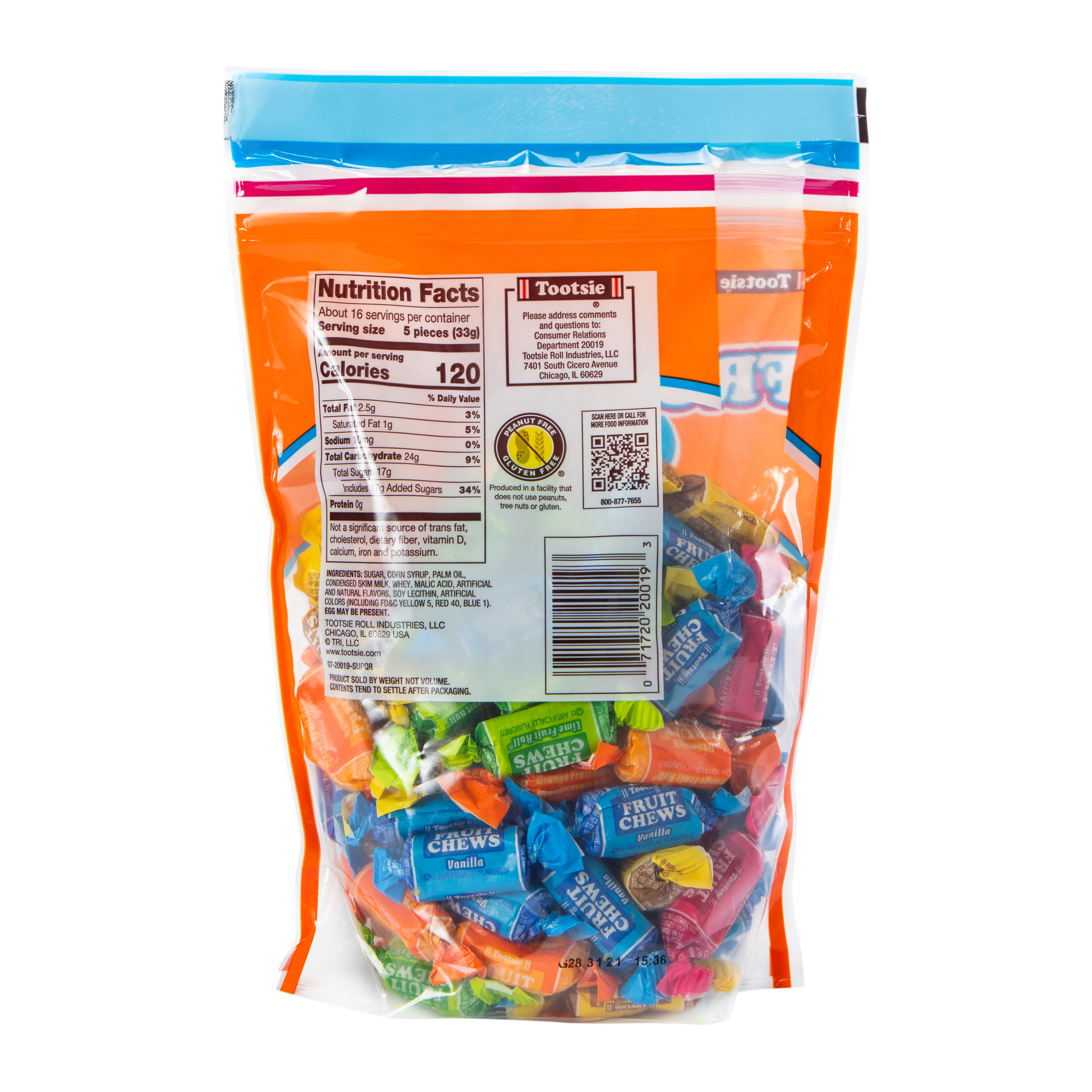 Tootsie® Fruit Chews 1.18lbs