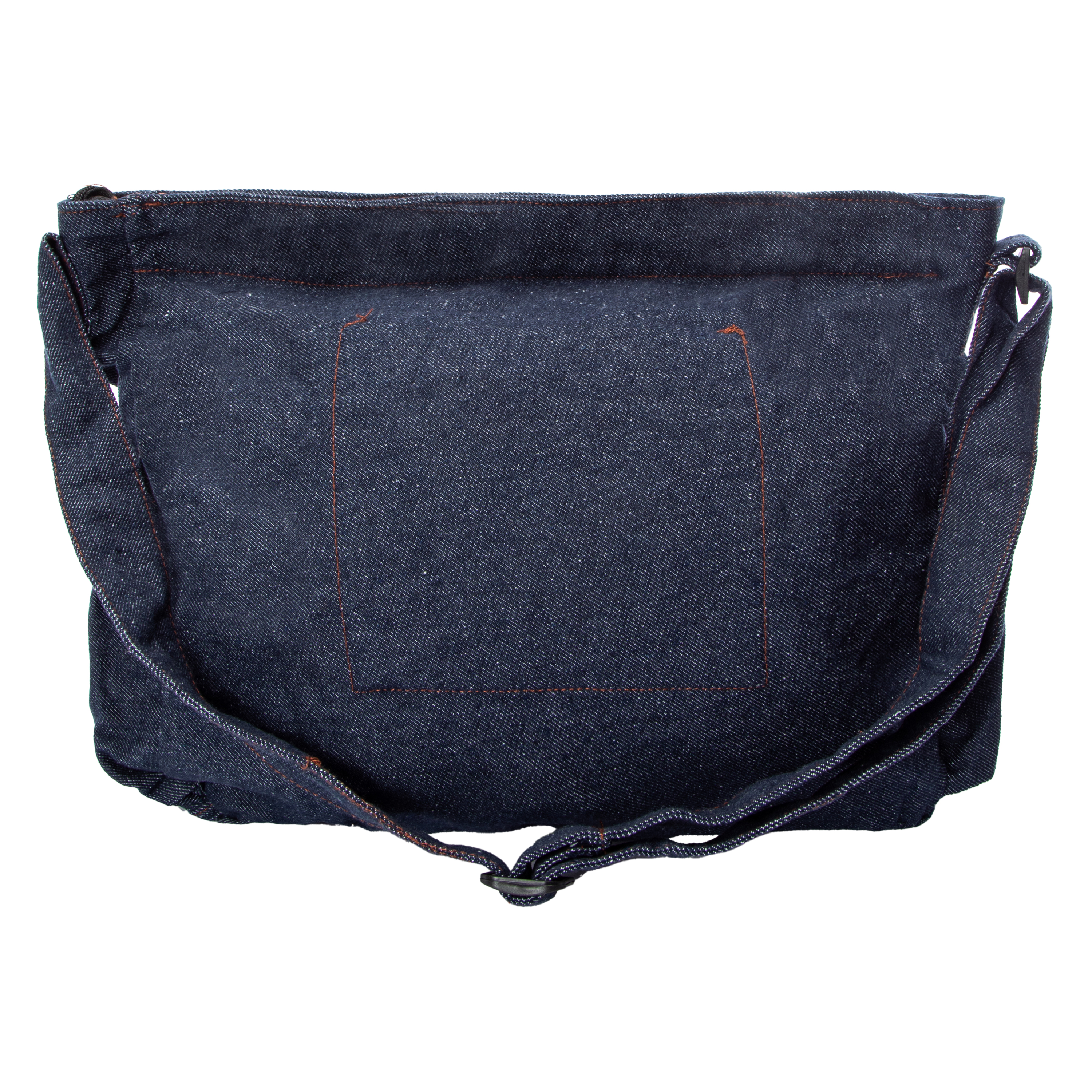 Denim Messenger Bag 12.5in x 14in