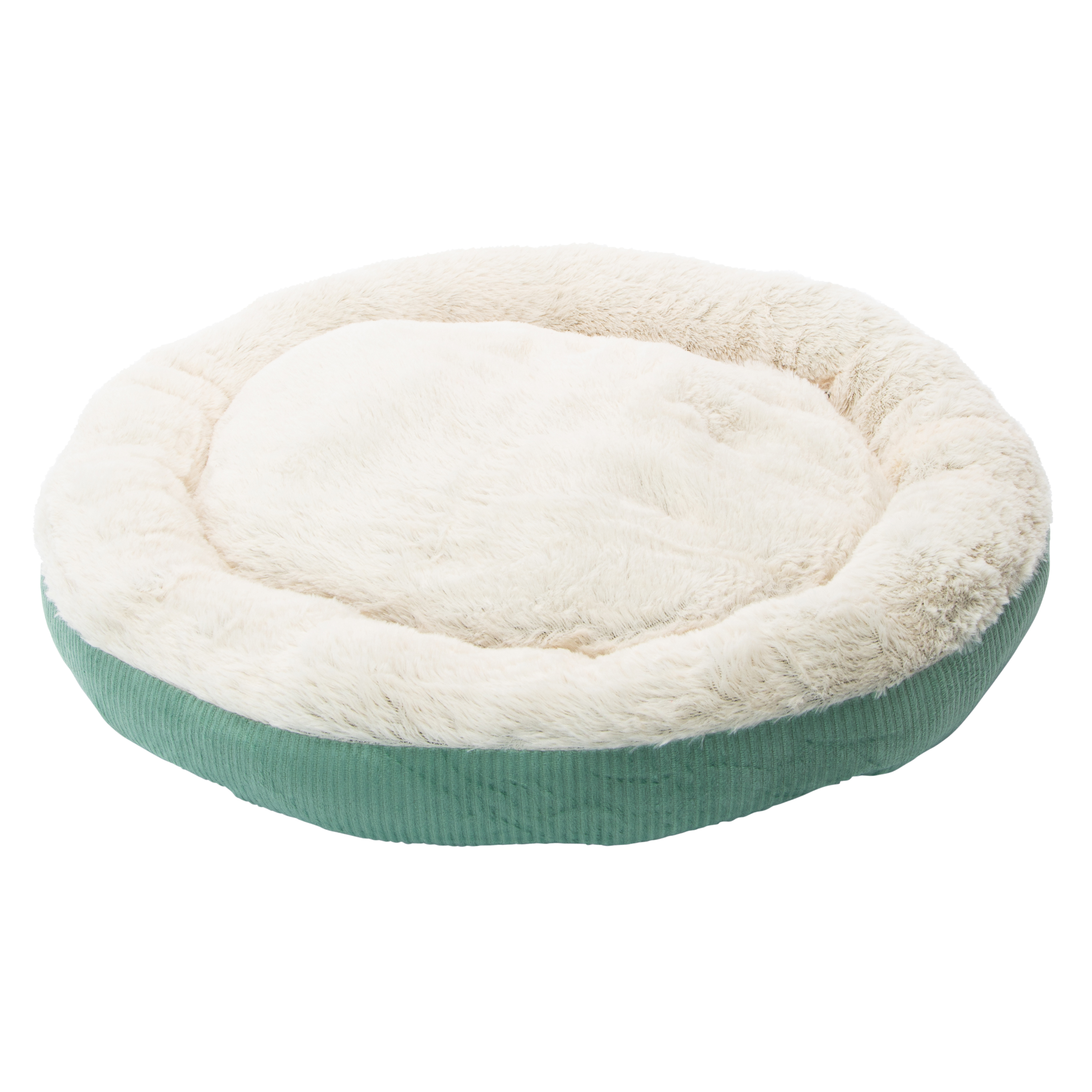 Round Corduroy Pet Bed 22in