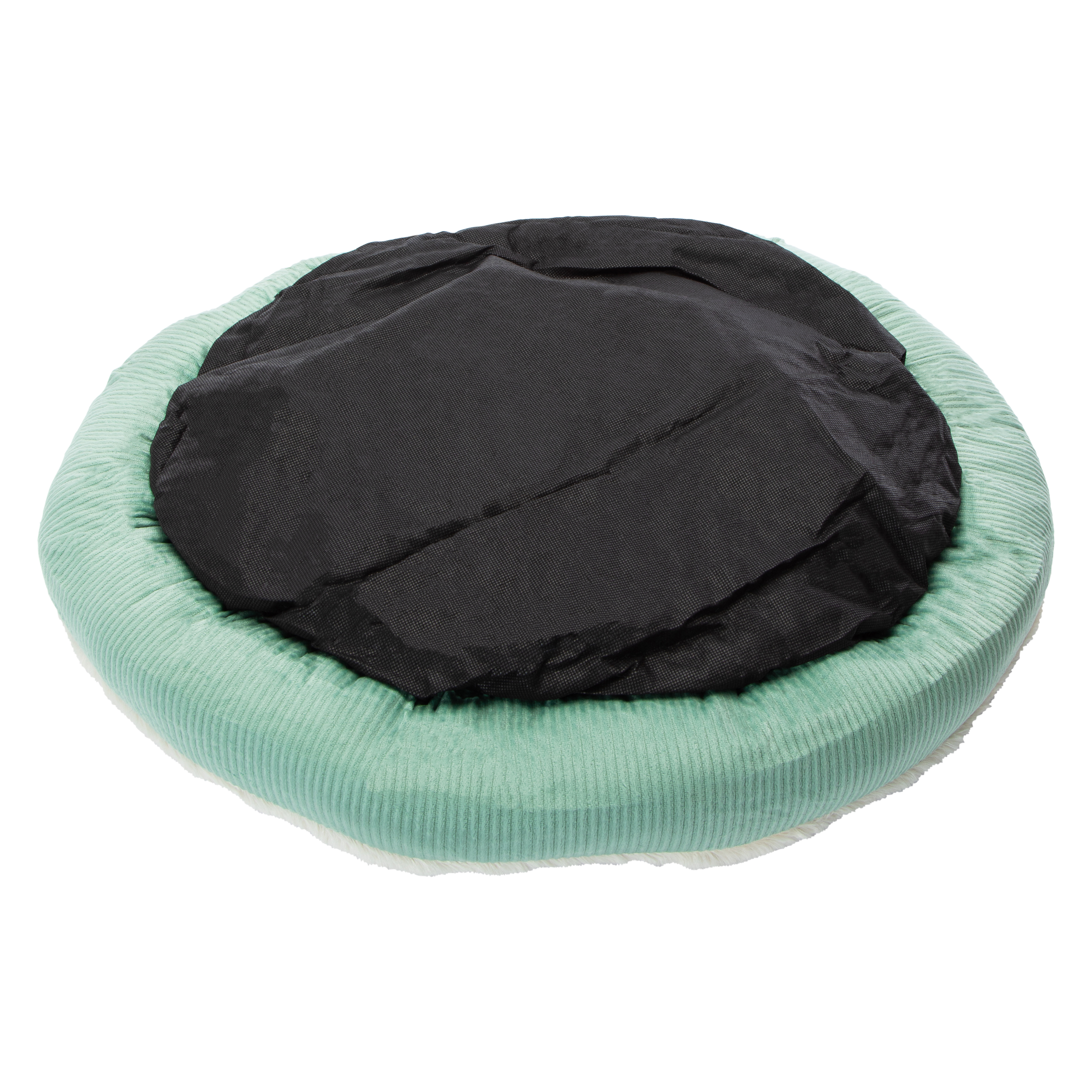 Round Corduroy Pet Bed 22in